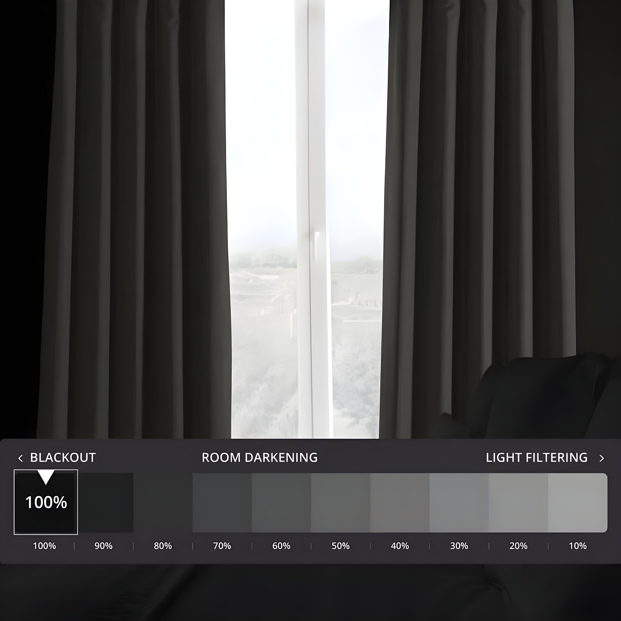 HPD HALF PRICE DRAPES Solid Thermal Insulated Blackout Curtains for Bedroom 84 Inches Long Curtain (1 Panel) Signature Blackout Linen Window Curtains for Living Room, 50W x 84L, Destination Slate
