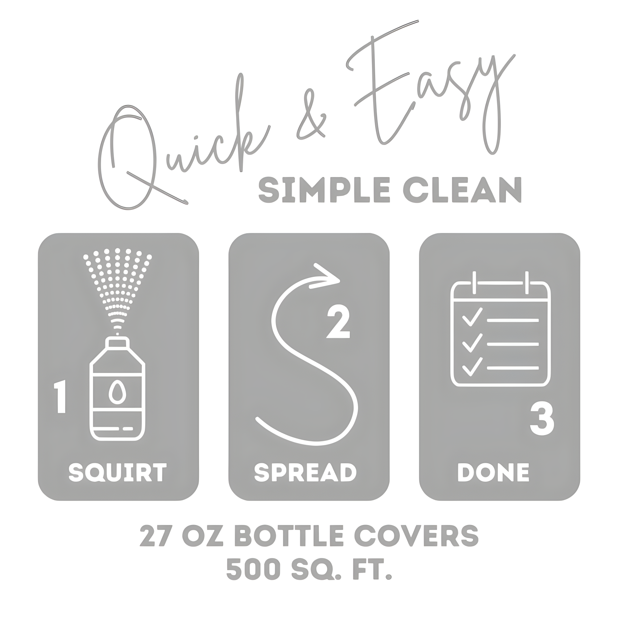 Quick Shine Hardwood Floor Luster, Pfas-Free Formula Floor Polish with Plant-Derived Carnauba 27oz