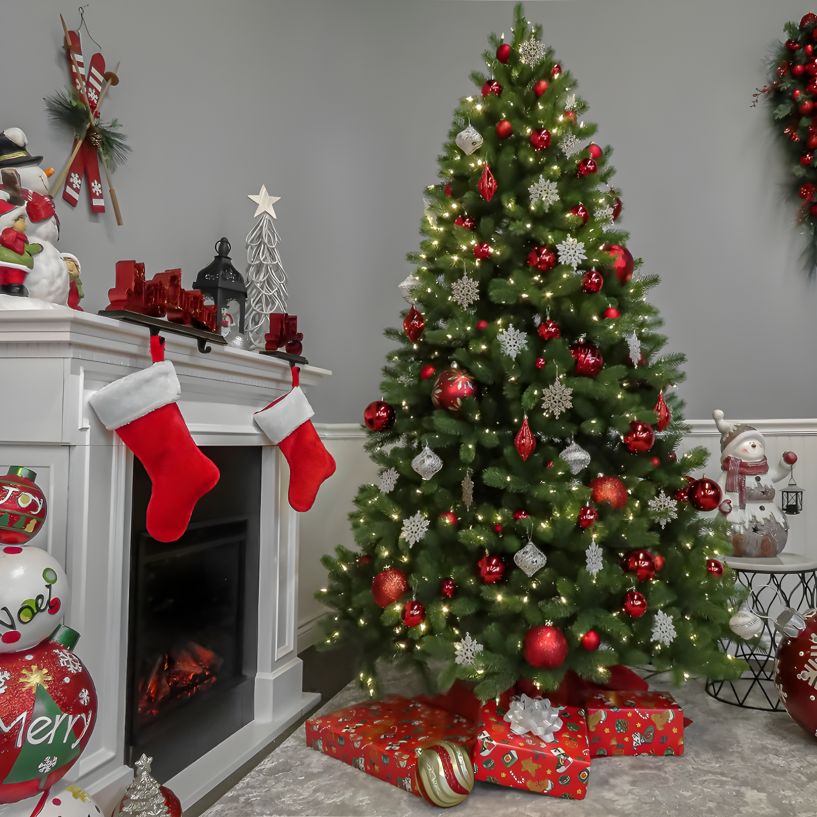 7.5' Unlit Feel Real Downswept Douglas Fir Artificial Christmas Tree - National Tree Company
