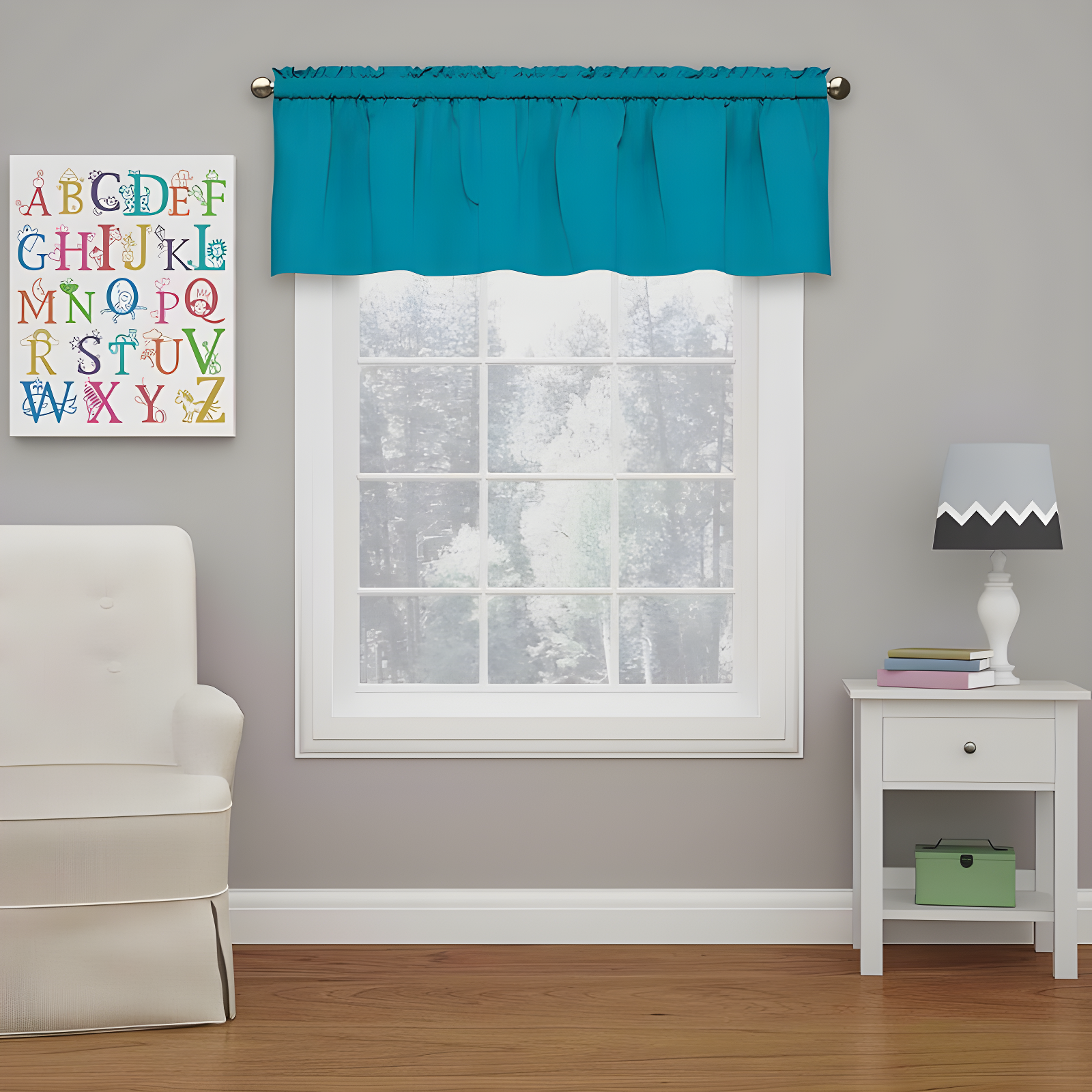 Eclipse Kendall Scalloped 42'' W Window Valance