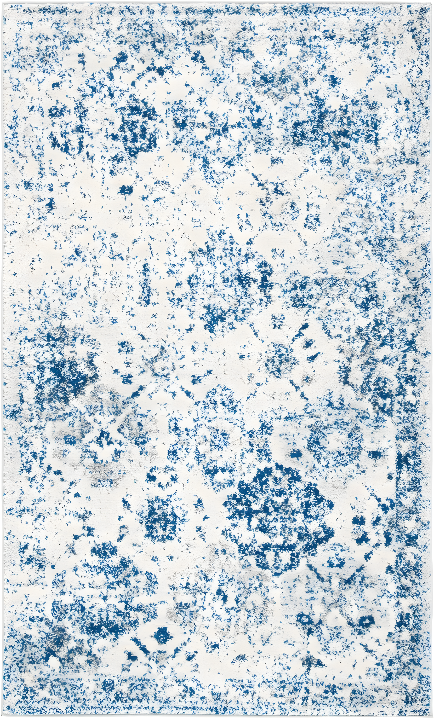 Madison MAD611 Power Loomed Indoor Accent Rug - White/Royal Blue - 2'3"x4' - Safavieh