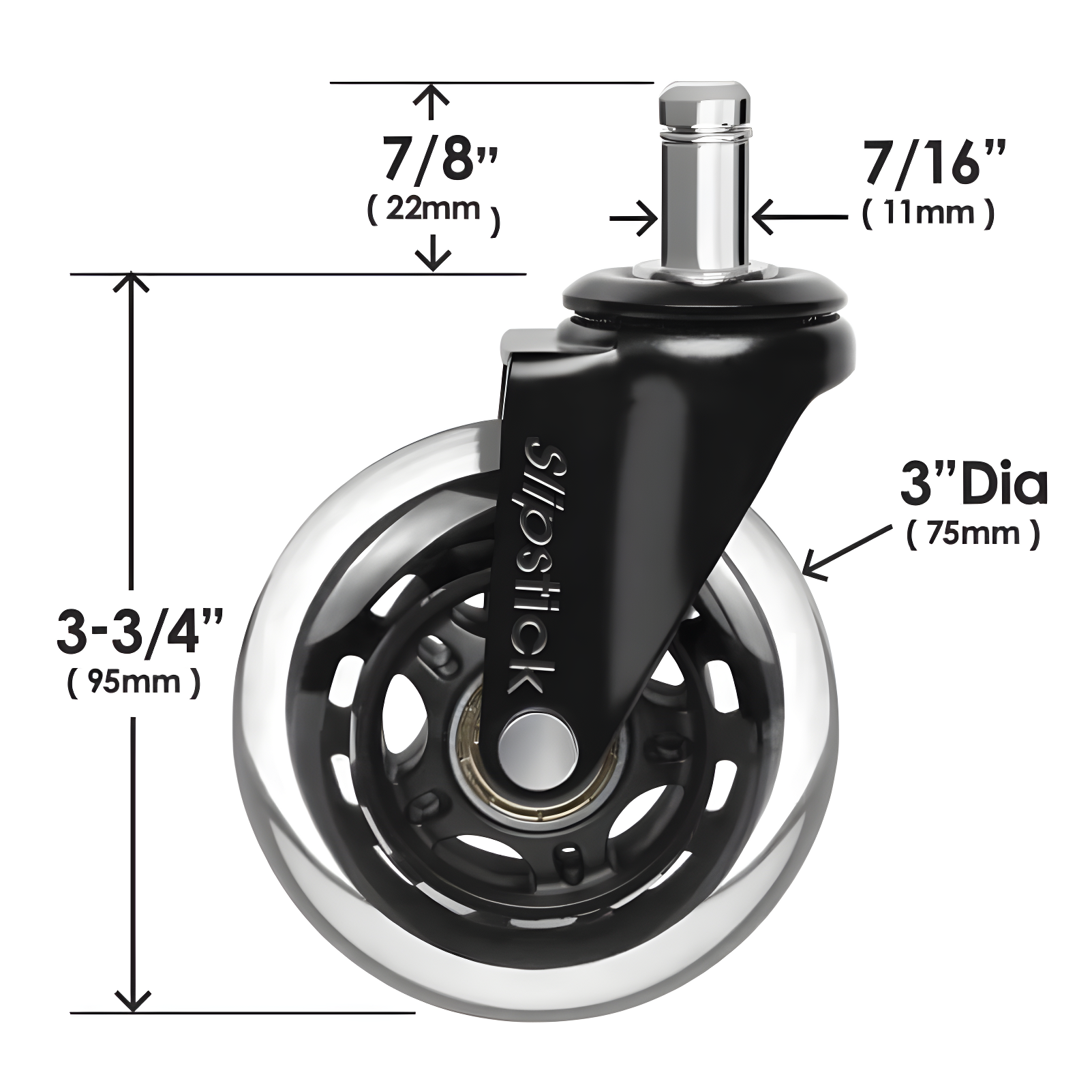 Slipstick Casters (Set of 5)