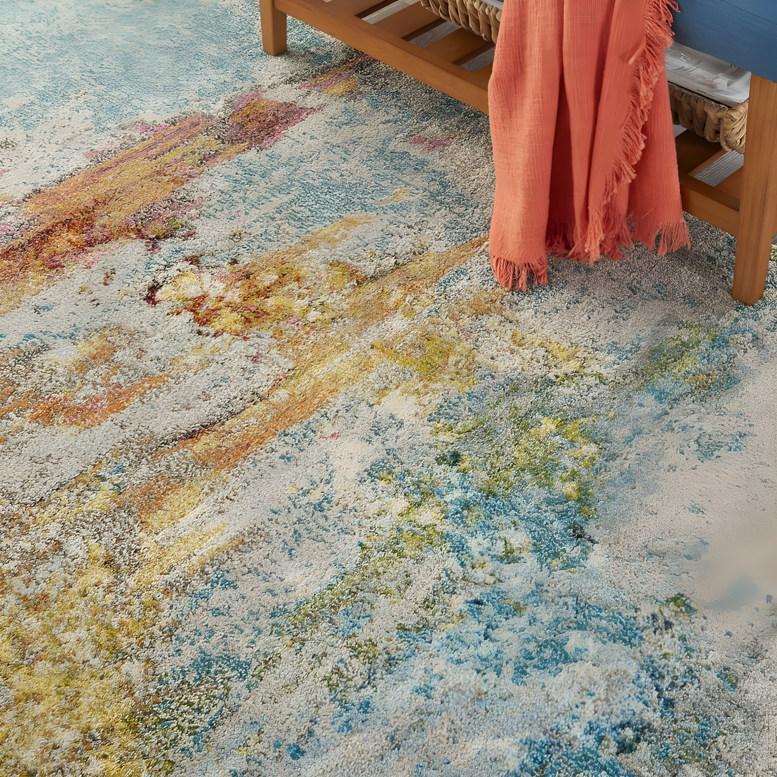 Nourison Celestial CES02 Sealife Indoor Area Rug 3'11" x 5'11"