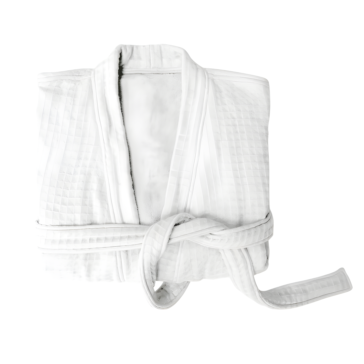 Uchino Cotton Waffle Mid-Calf Bathrobe with Pockets