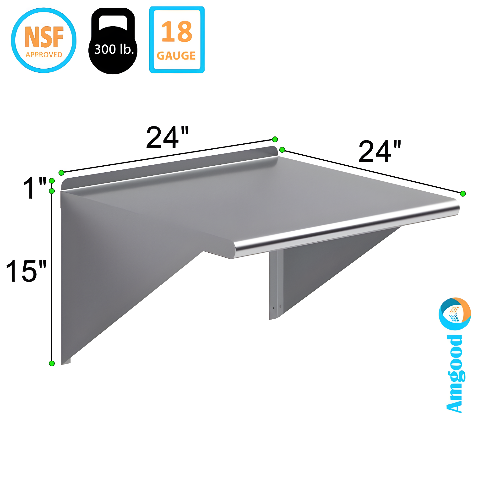 Amgood Utility Metal Wall Shelf. & Reviews | Wayfair