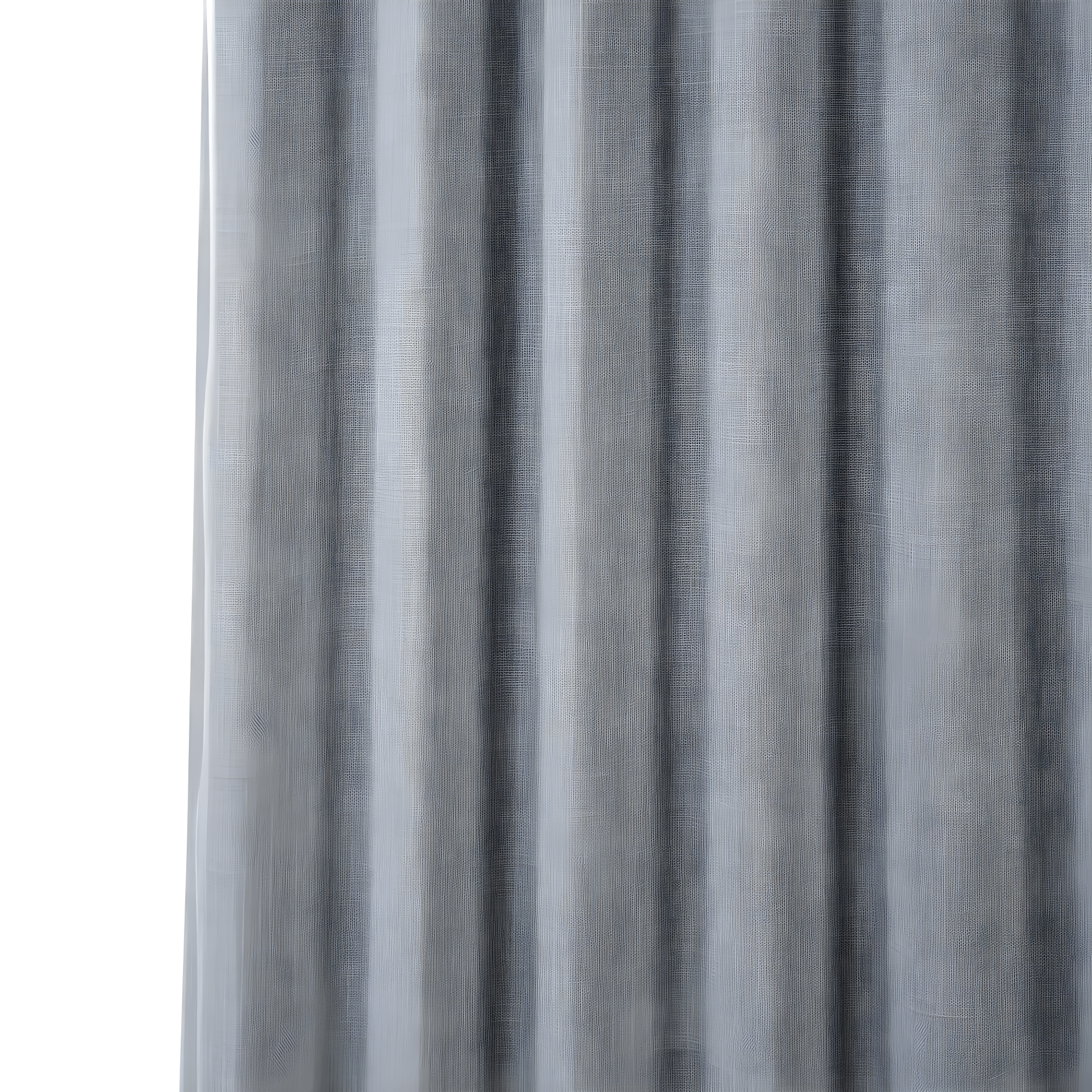 Heather Grey Faux Linen Room Darkening Curtain (1 Panel), Heather Grey, 50W X 120L
