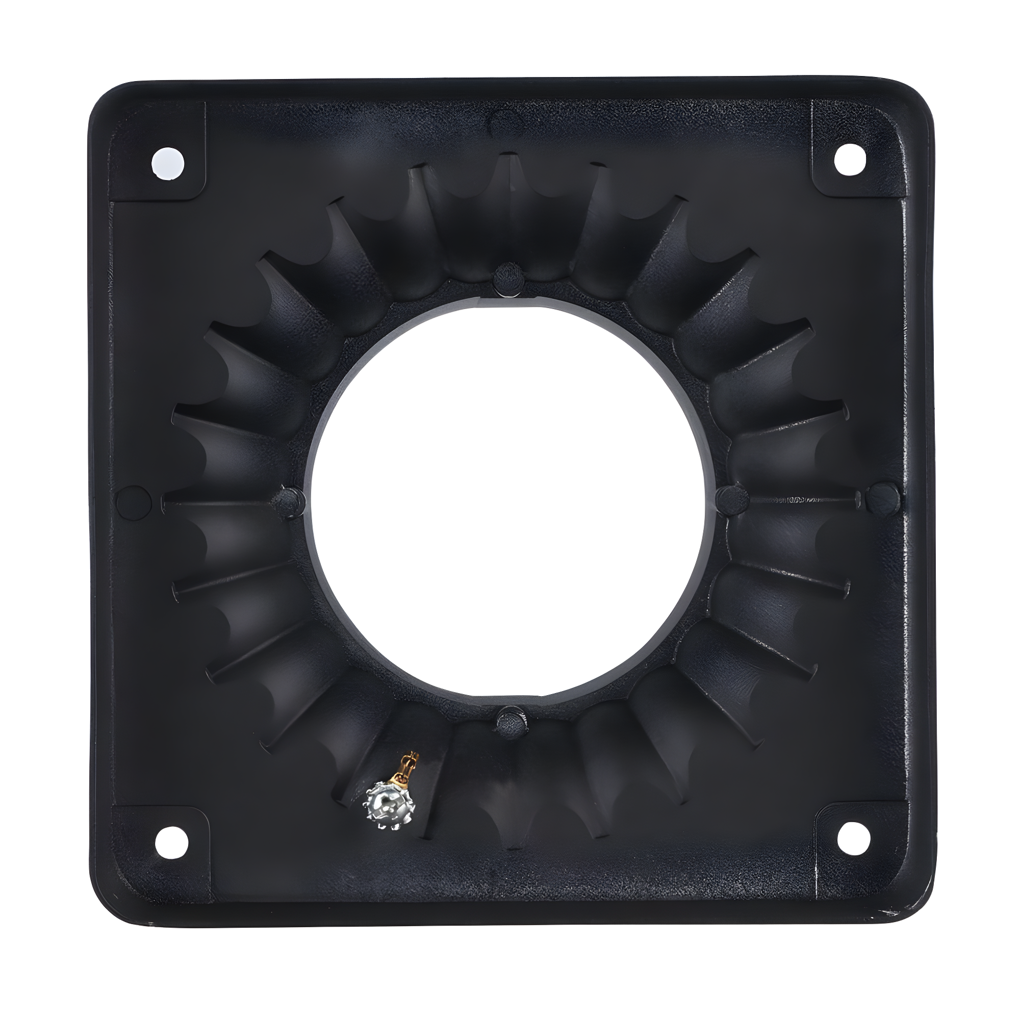 Canby 5.5 in. Black Square Pier Mount Base for 3 inch Post Top Mounts