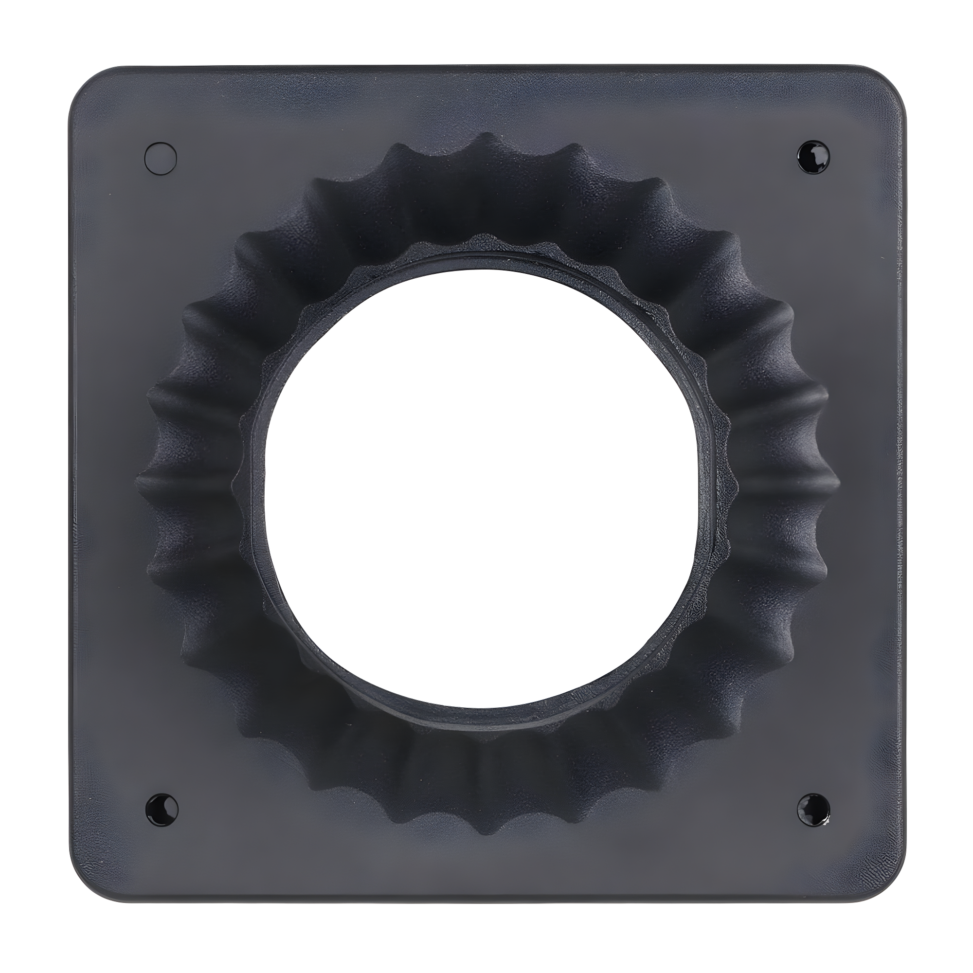 Canby 5.5 in. Black Square Pier Mount Base for 3 inch Post Top Mounts