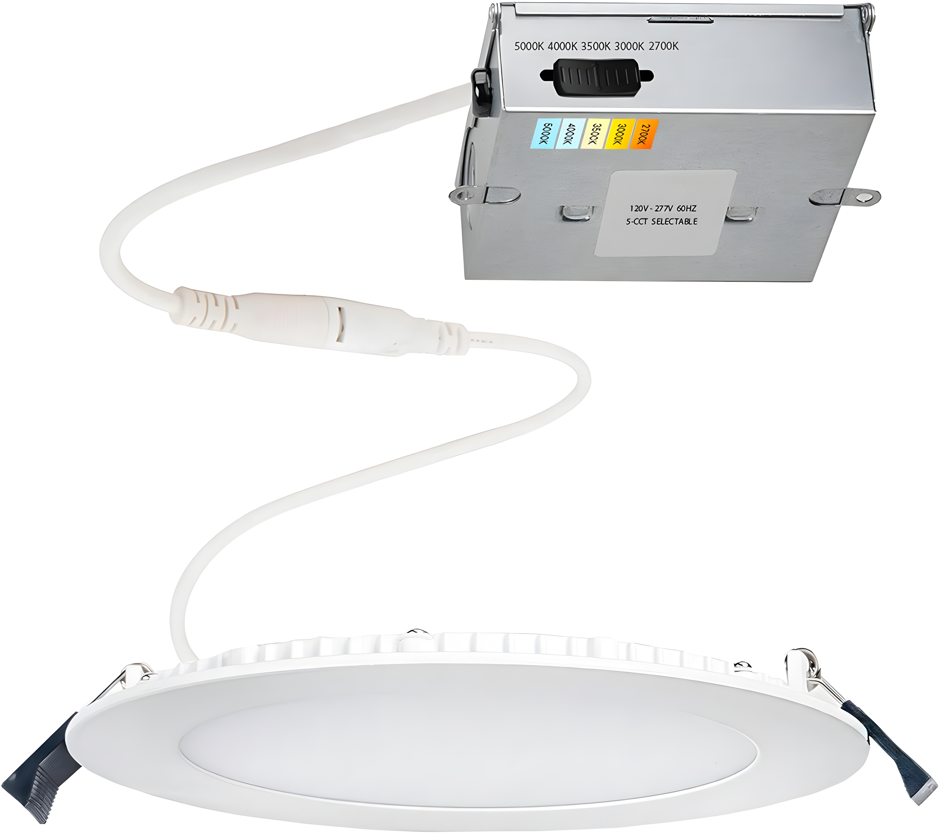 Lotos Selectable Color Temperature Dimmable Air-Tight IC Rated LED Canless Recessed Lighting Kit