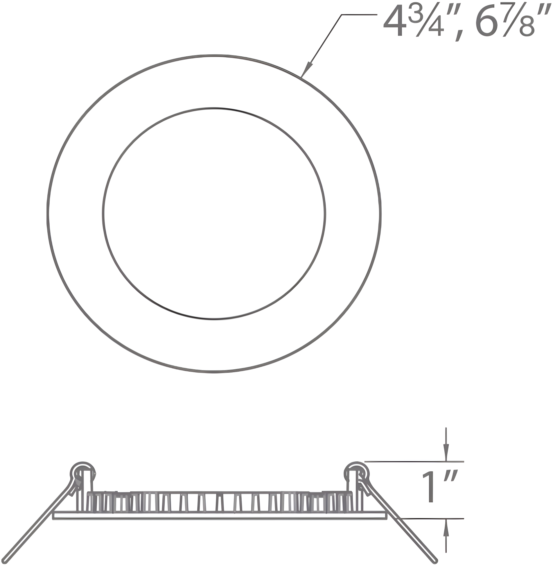 Lotos Selectable Color Temperature Dimmable Air-Tight IC Rated LED Canless Recessed Lighting Kit