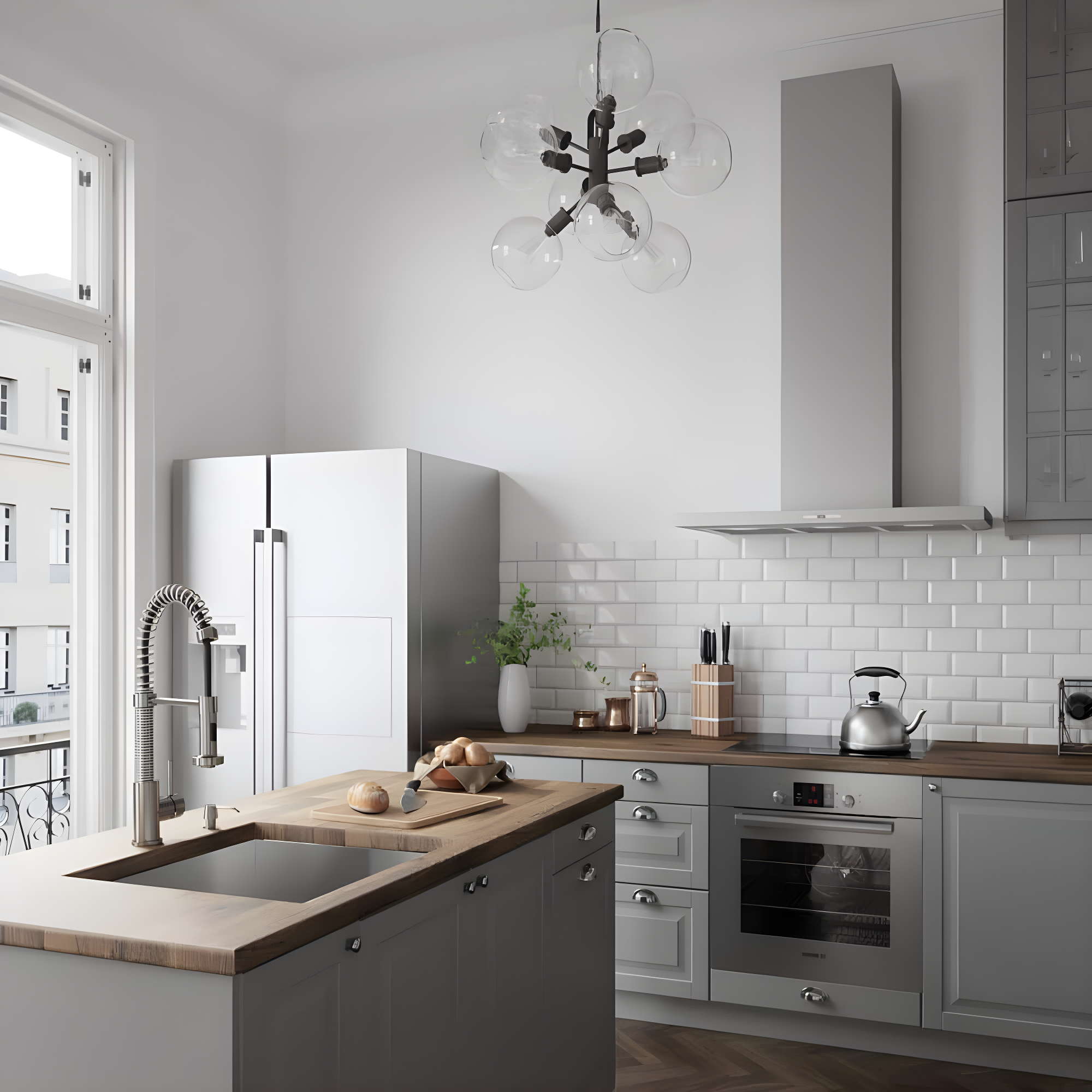 Edison 19" H 1-handle Pull-Down 2-Function Sprayer Kitchen Faucet