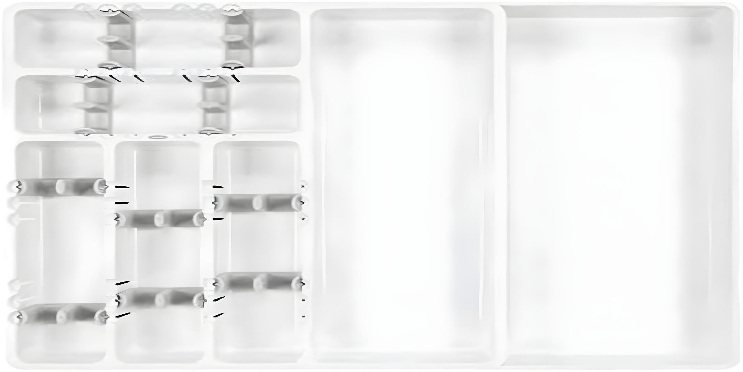 1.75"H x 16.72"W x 22"D Drawer Organizer