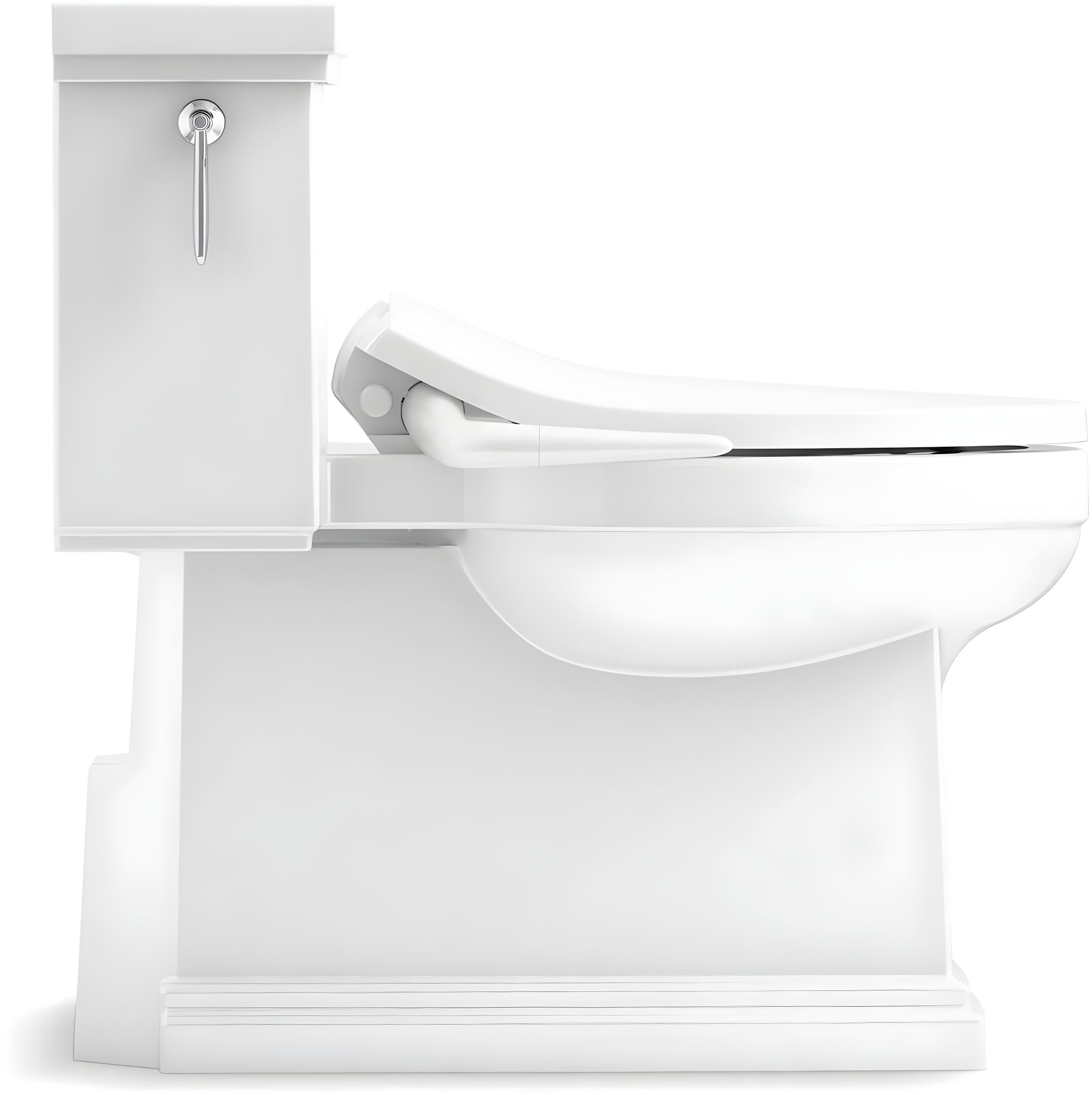 PureWash M250 Elongated Bidet Toliet Seat, Manual Non-Electric Bidets for Existing Toilets