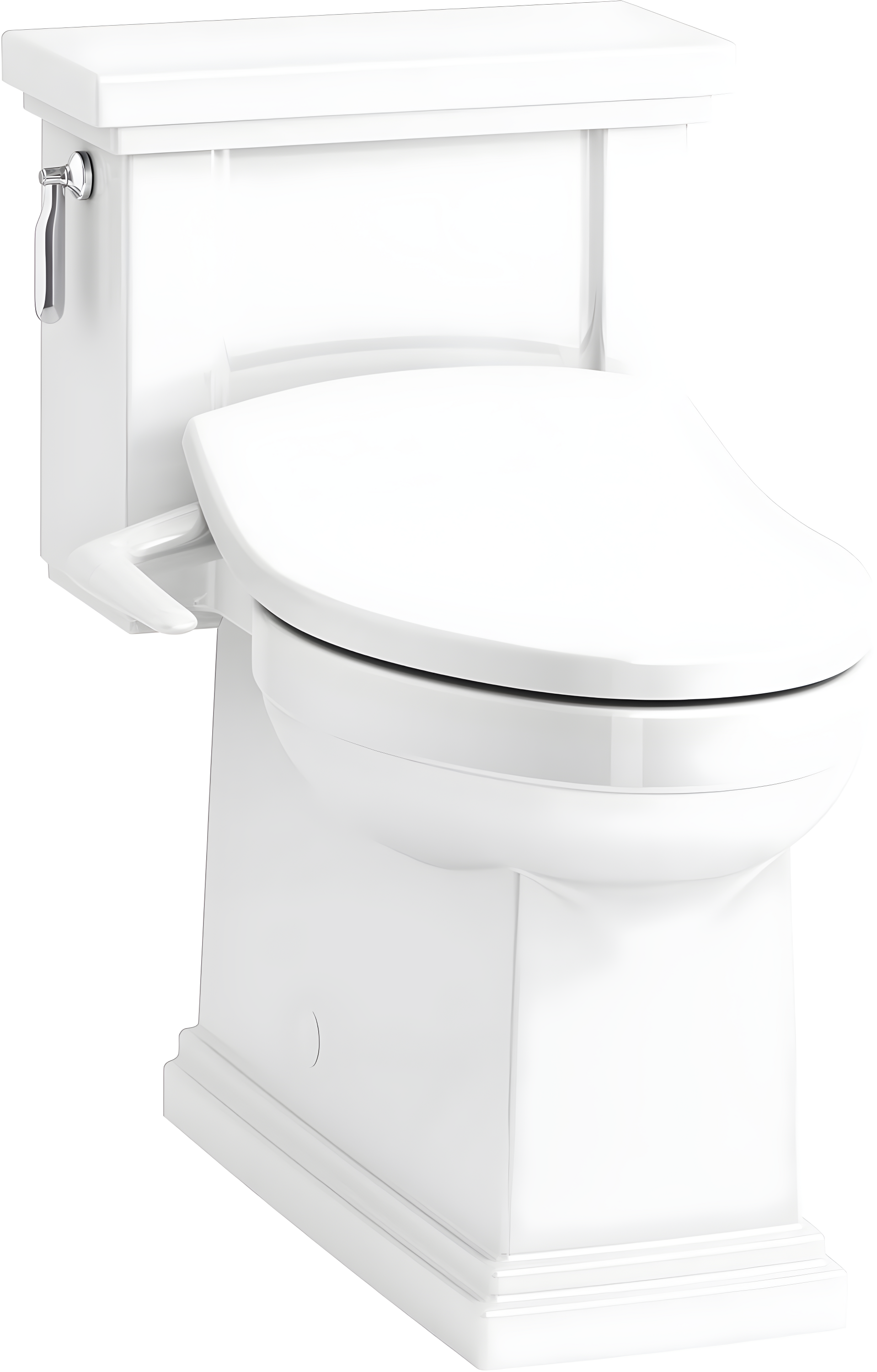 PureWash M250 Elongated Bidet Toliet Seat, Manual Non-Electric Bidets for Existing Toilets