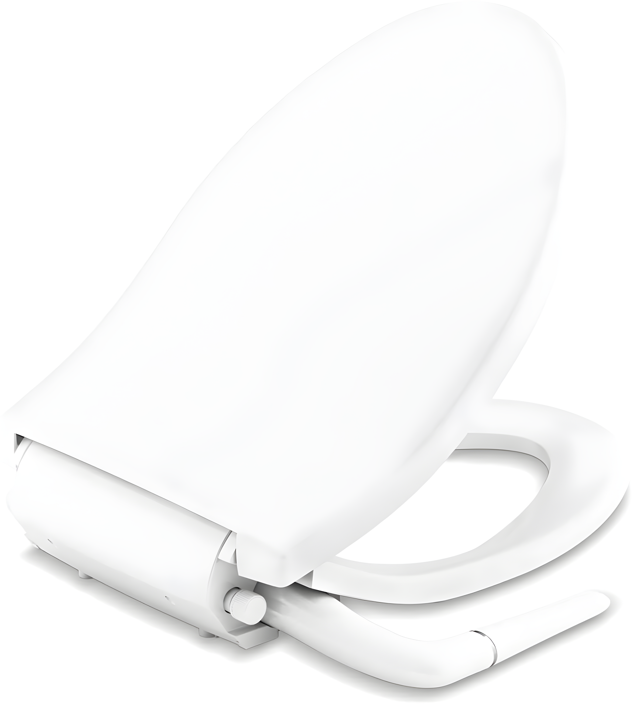 PureWash M250 Elongated Bidet Toliet Seat, Manual Non-Electric Bidets for Existing Toilets