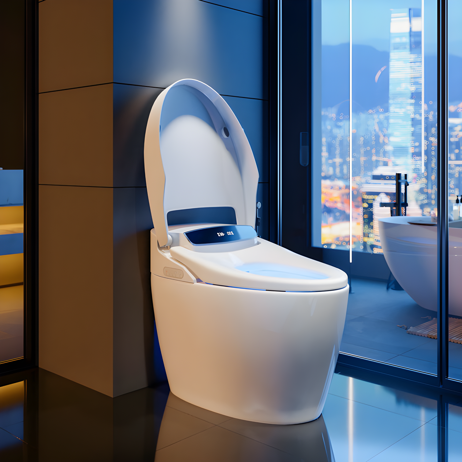 Homary GPF Elongated Back To Wall Toilets (Seat Included)