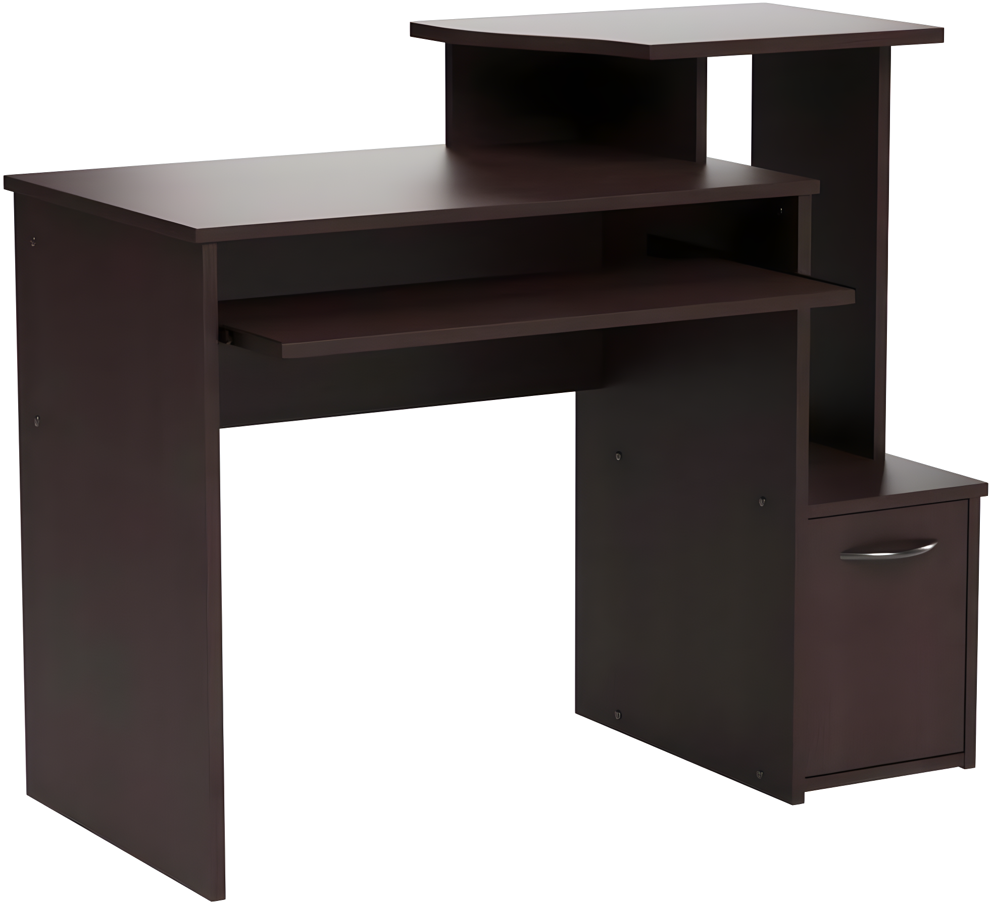 Sauder Computer Desk - Cinnamon Cherry: Slide-Out Tray, Home Office, Small Profile, Kids Room Use