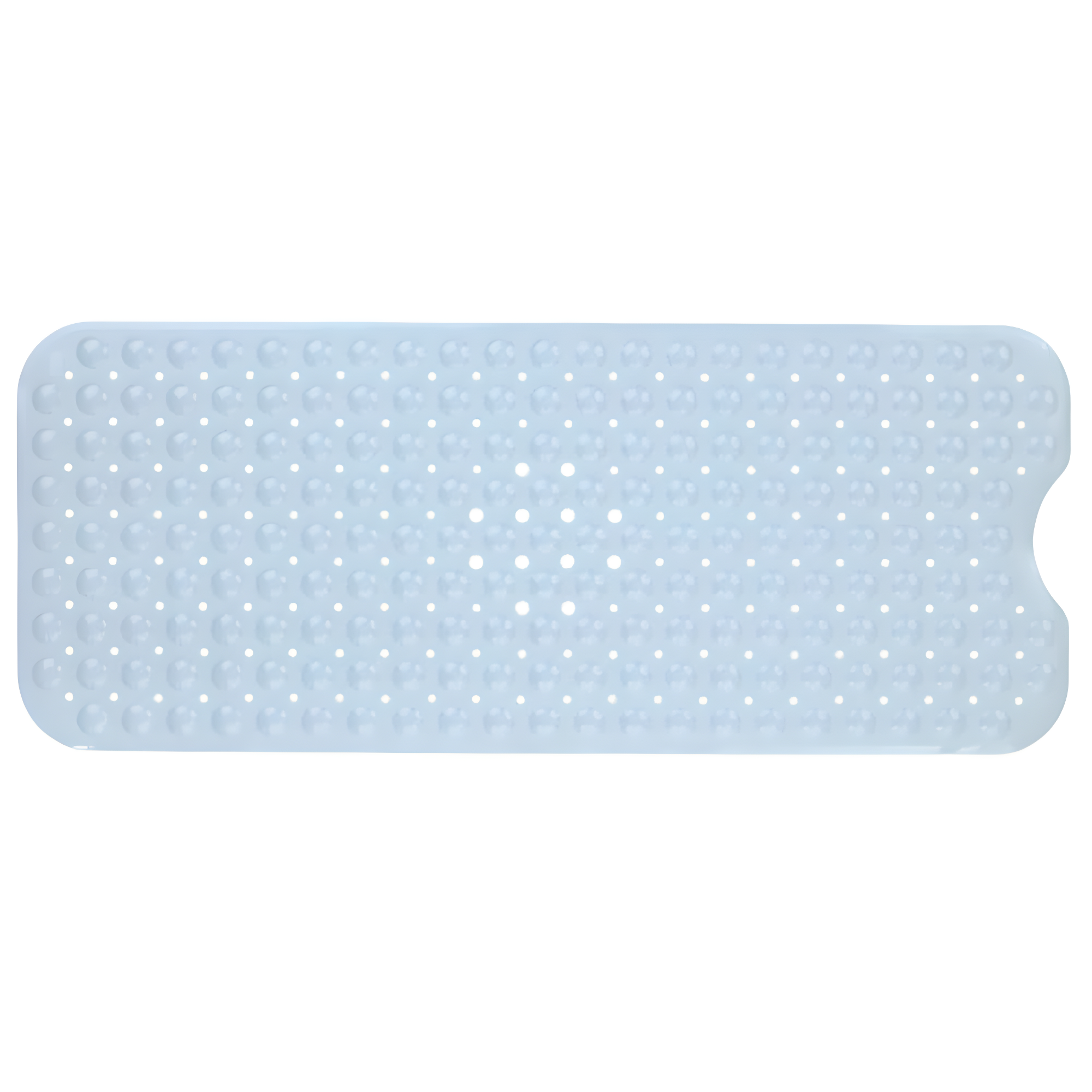 SlipX Solutions 39 x 16 Extra Long Vinyl Non-Slip Bath Mat in Gray