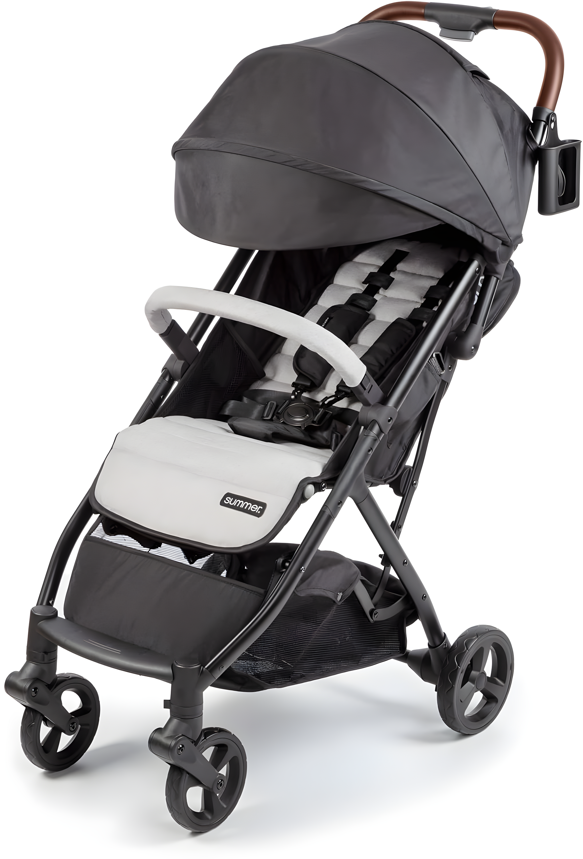 Summer by Ingenuity 3D Quick Close CS+ Compact Fold Stroller with Canopy and Large Storage Basket