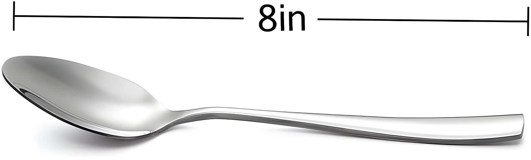 24-Piece Large Stainless Steel Dinner Spoons
