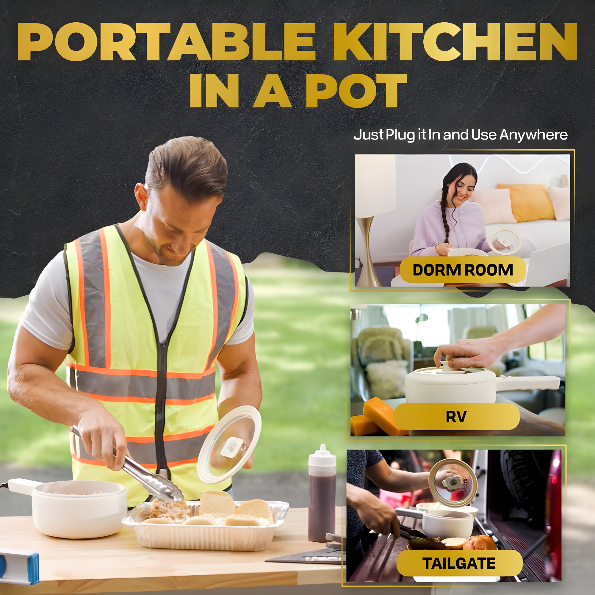 Ceramax Electric Hot Pot 1.5 Liters Nonstick Ceramic Skillet Pan Mini Cooker With Lid Steamer