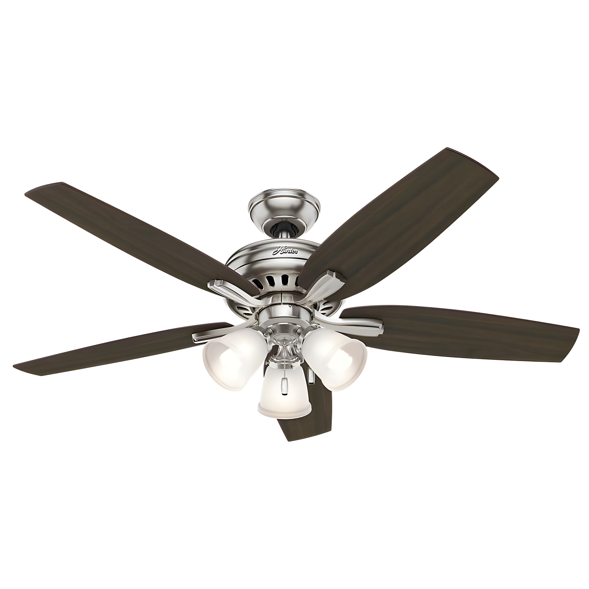 52" Newsome 5 - Blade Standard Ceiling Fan with Pull Chain and Light Kit Included