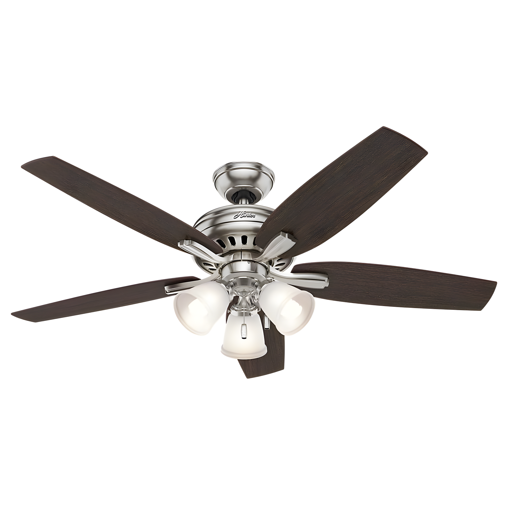 52" Newsome 5 - Blade Standard Ceiling Fan with Pull Chain and Light Kit Included
