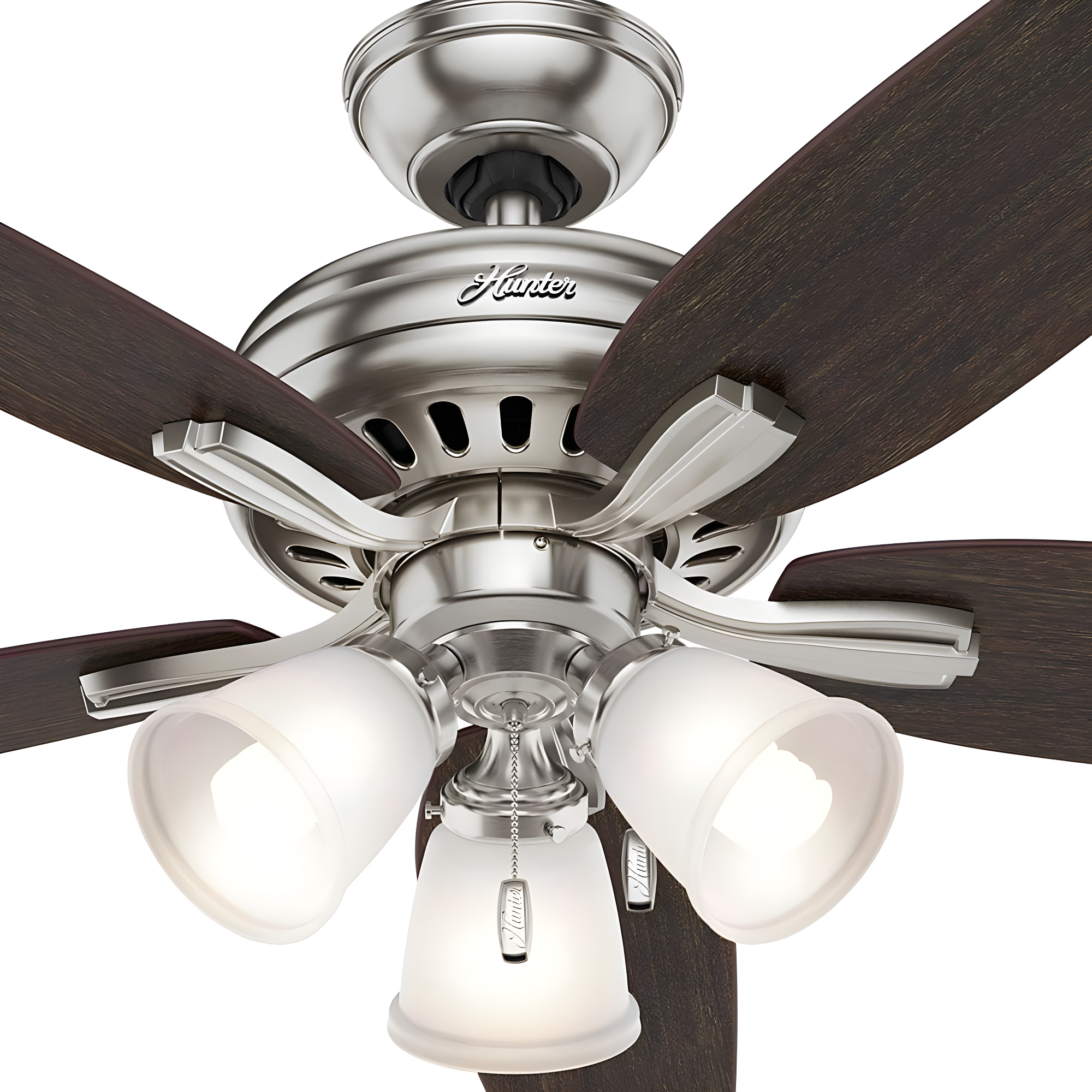 52" Newsome 5 - Blade Standard Ceiling Fan with Pull Chain and Light Kit Included