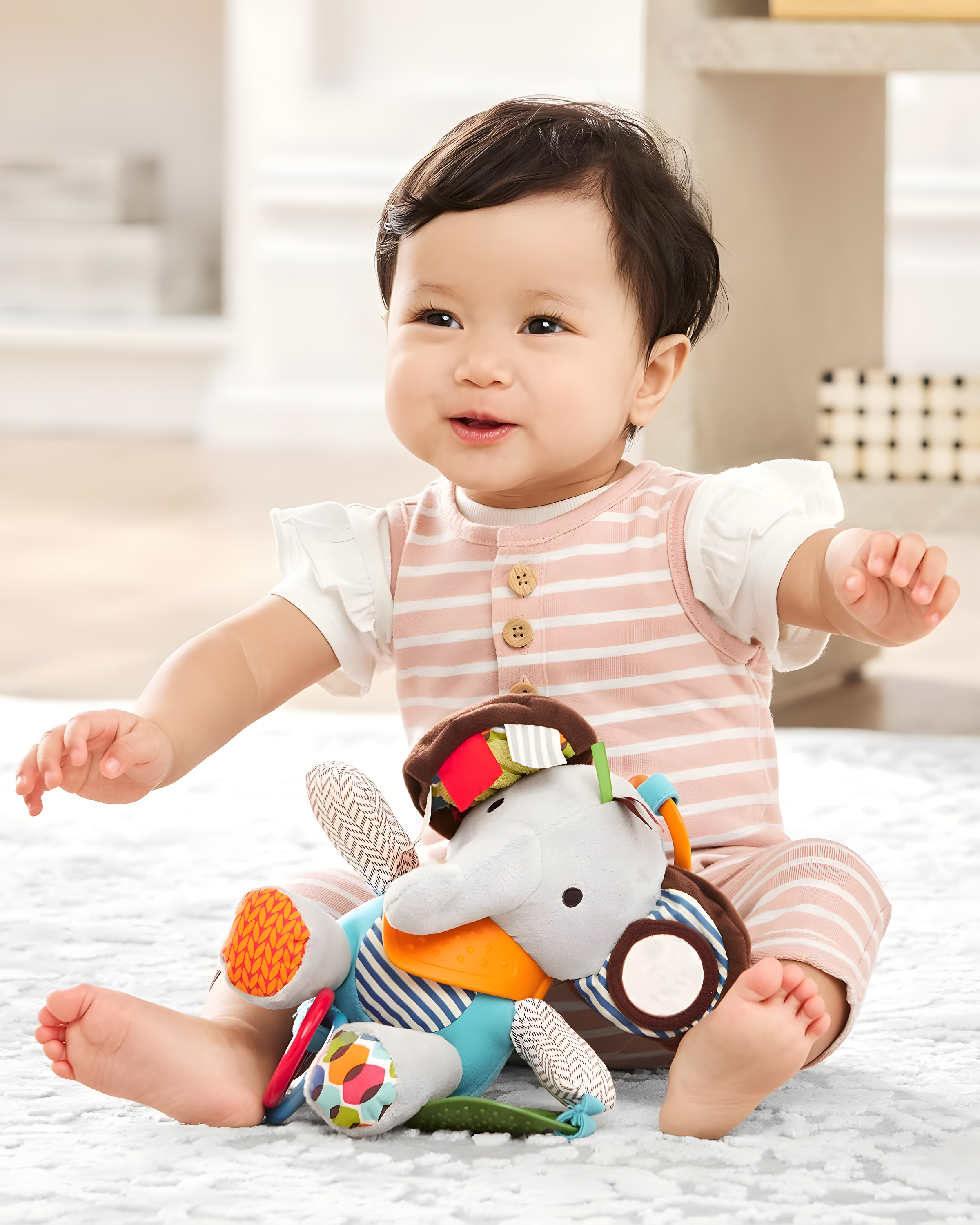 Skip Hop Bandana Buddies Stroller Toy - Elephant