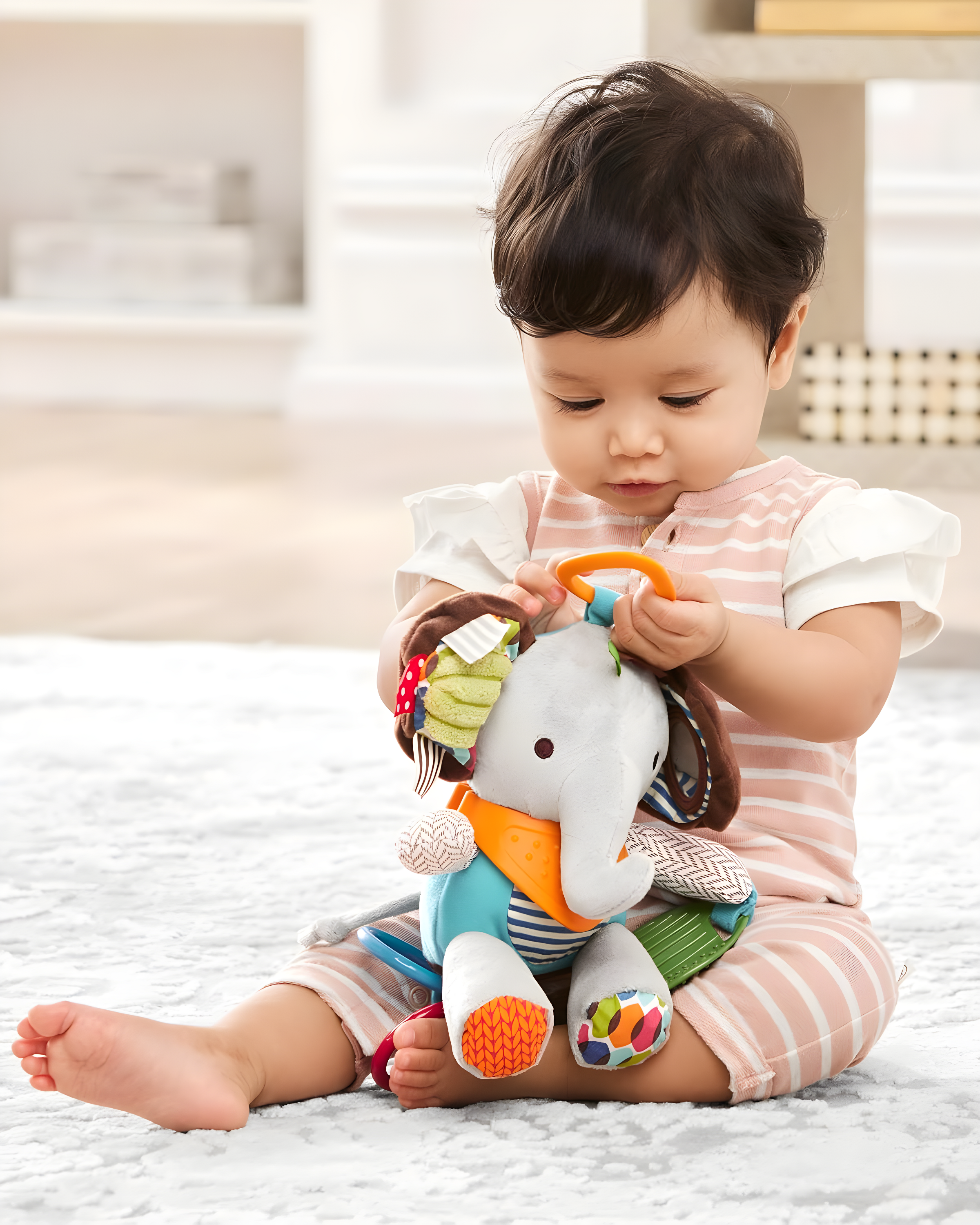 Skip Hop Bandana Buddies Stroller Toy - Elephant