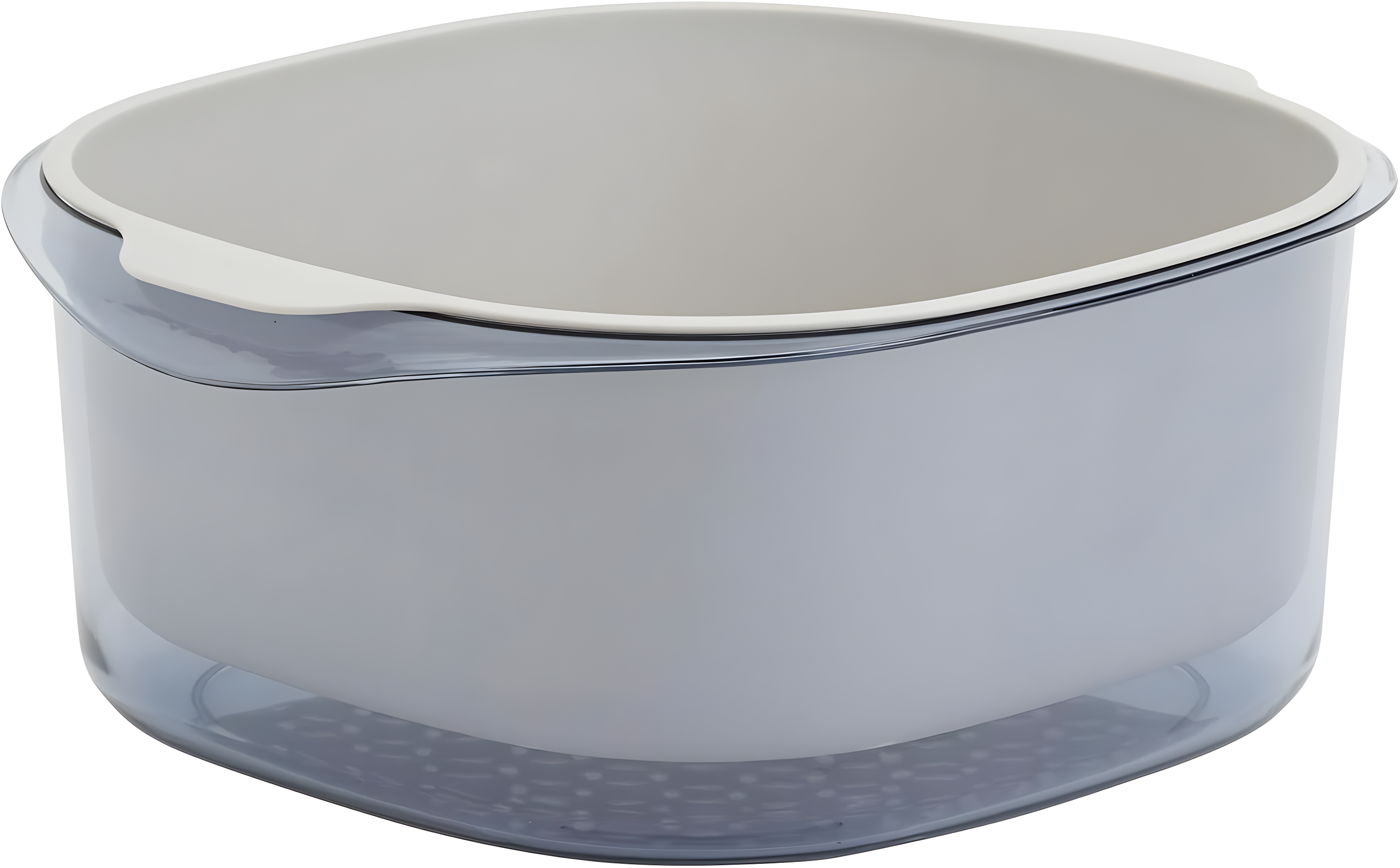 Basic Essentials Double Layer Colander Set, Gray (Set of 2)