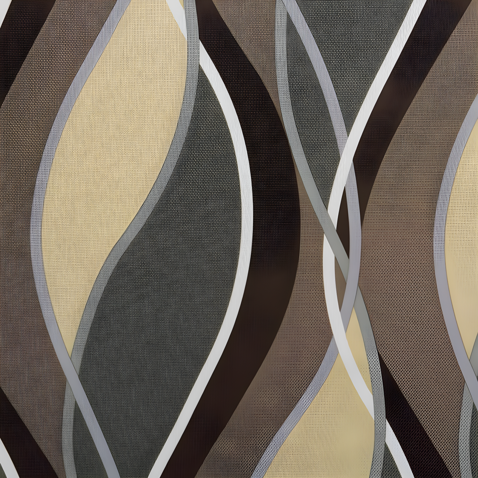 48"x63" No. 918 Semi-Sheer Intersect Ogee Wave Print Grommet Curtain Panel Spruce: Room Darkening Green Curtain