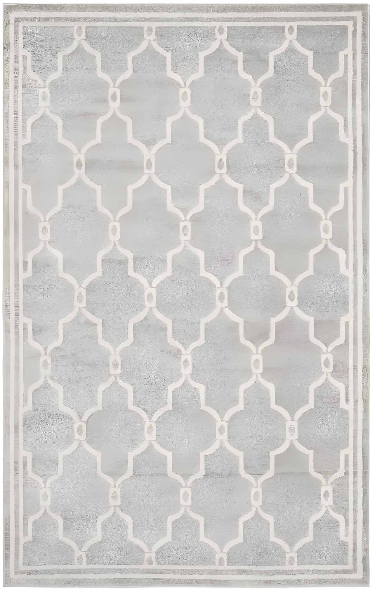 Amherst AMT414 Power Loomed Indoor Area Rug - Light Grey/Ivory - 6'x9' - Safavieh
