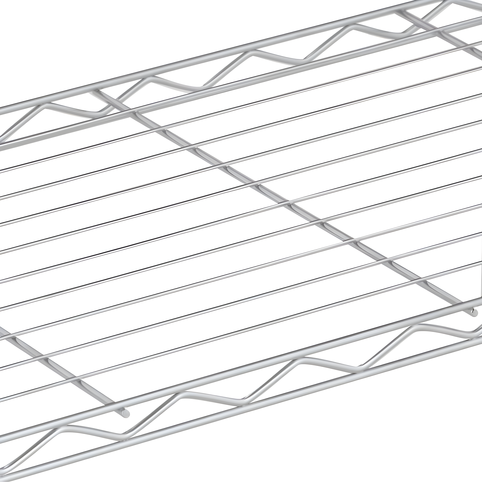 Honey-Can-Do 4 Tier 250lb per shelf Shelving Unit Chrome: Steel Wire Storage, 54" H x 36" W x 14" D, Universal Utility Shelves