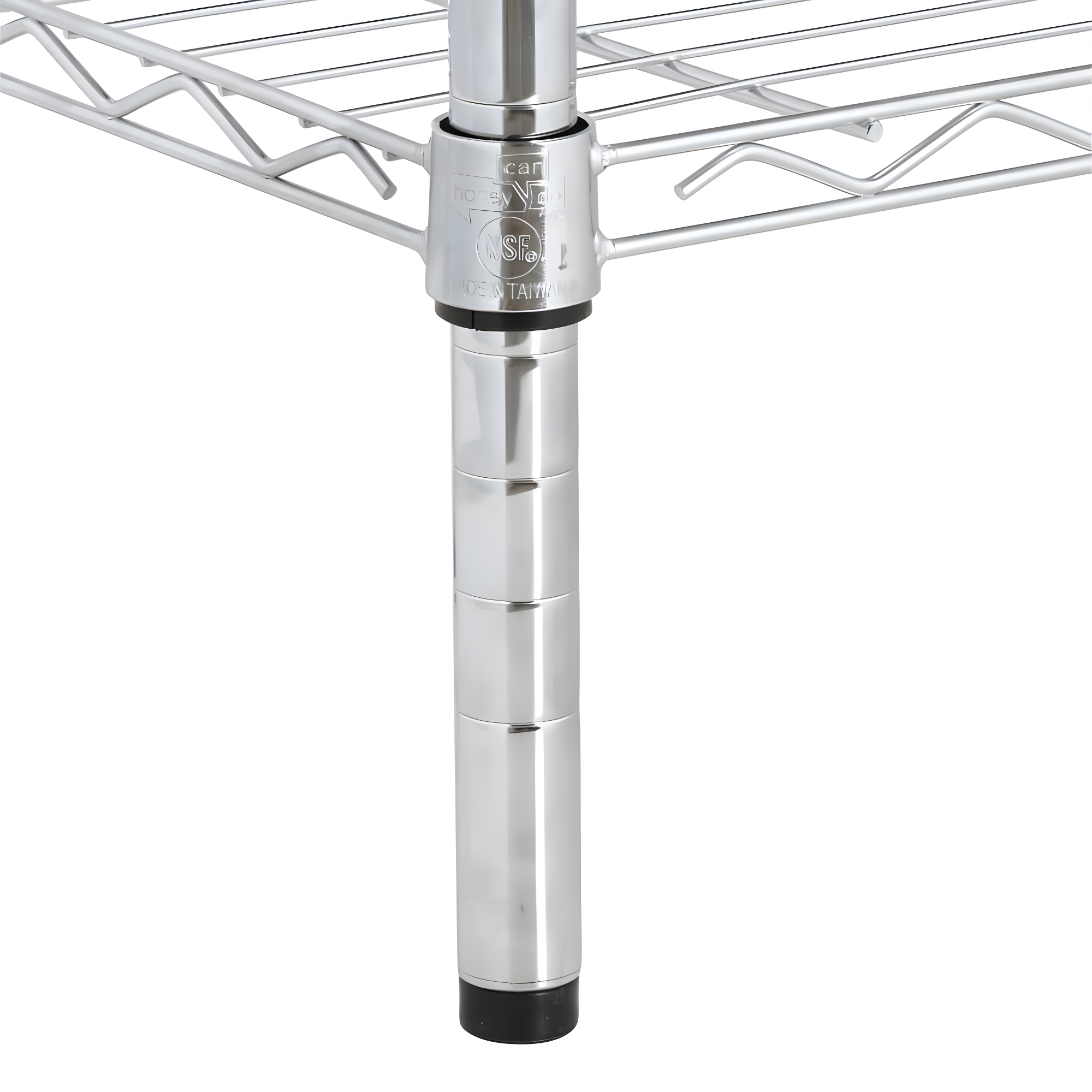 Honey-Can-Do 4 Tier 250lb per shelf Shelving Unit Chrome: Steel Wire Storage, 54" H x 36" W x 14" D, Universal Utility Shelves