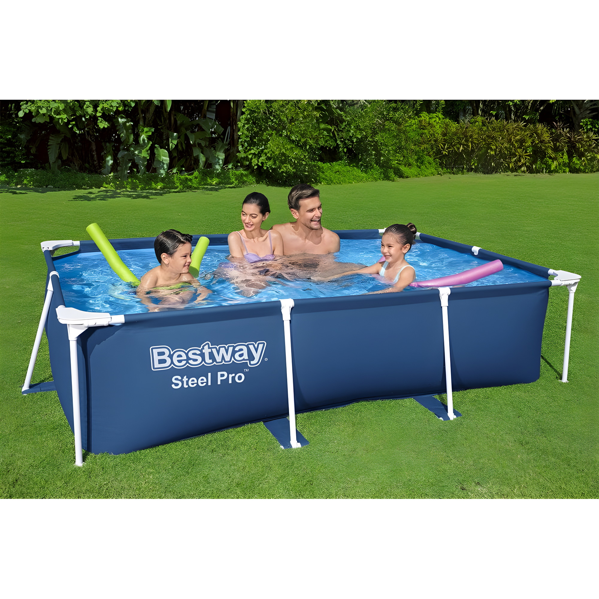 Bestway Bestway Steel Pro Rectangular Above Ground Swimming Pool Set