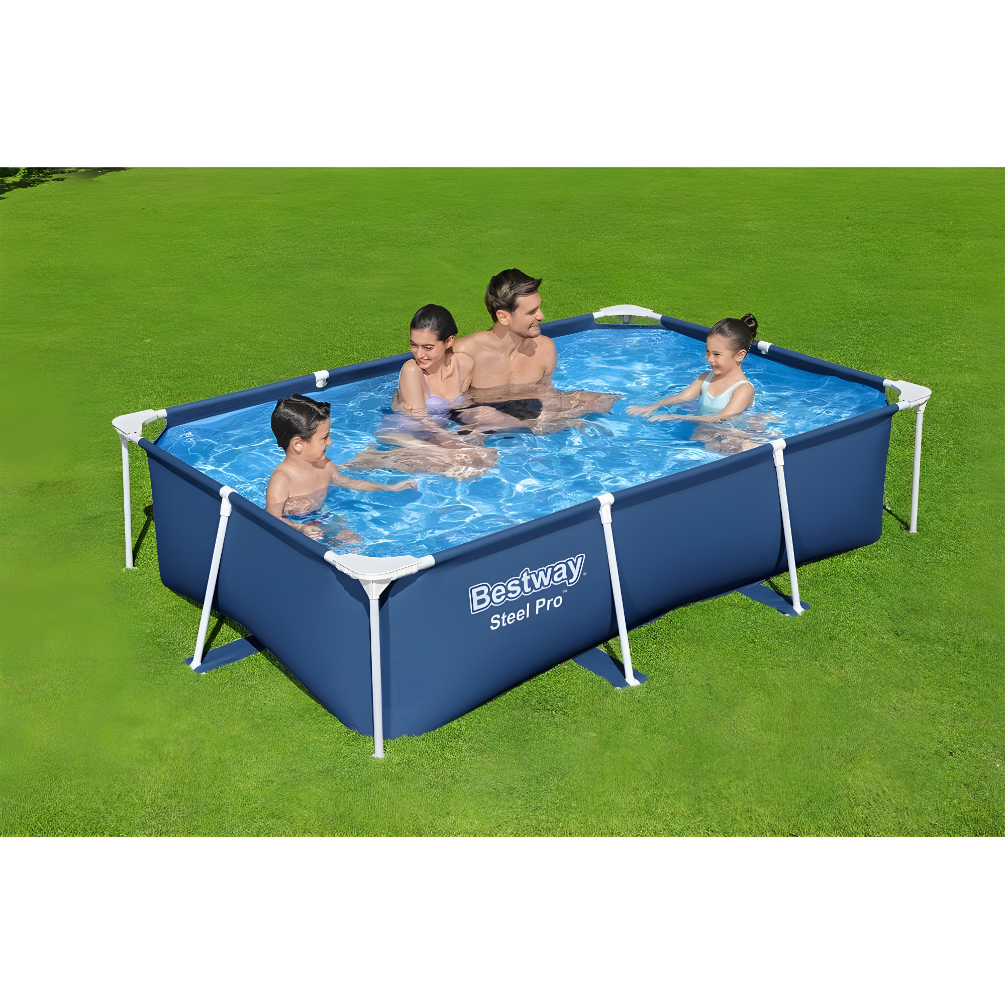Bestway Bestway Steel Pro Rectangular Above Ground Swimming Pool Set