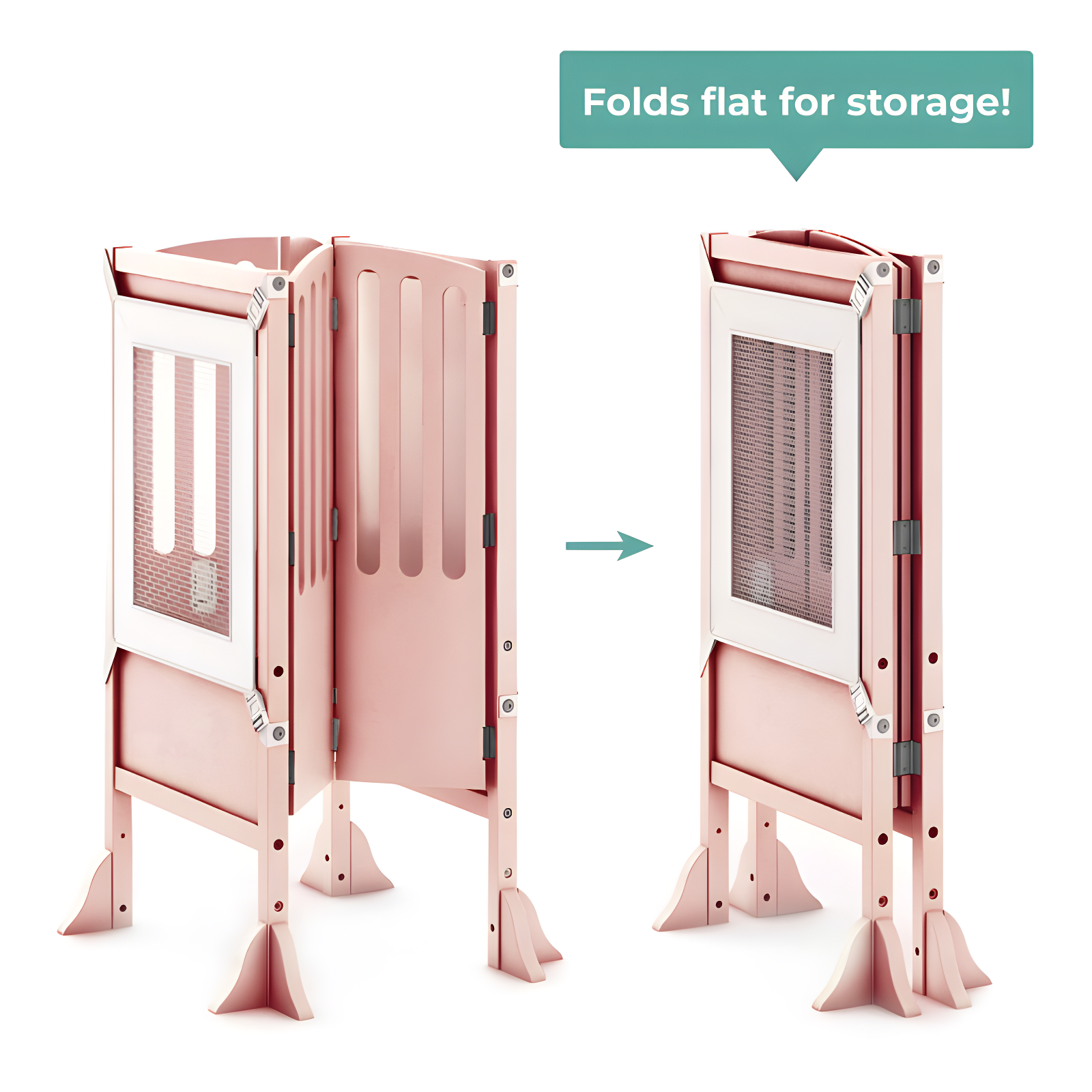 Guidecraft Contemporary Kitchen Helper Foldable Step Stool