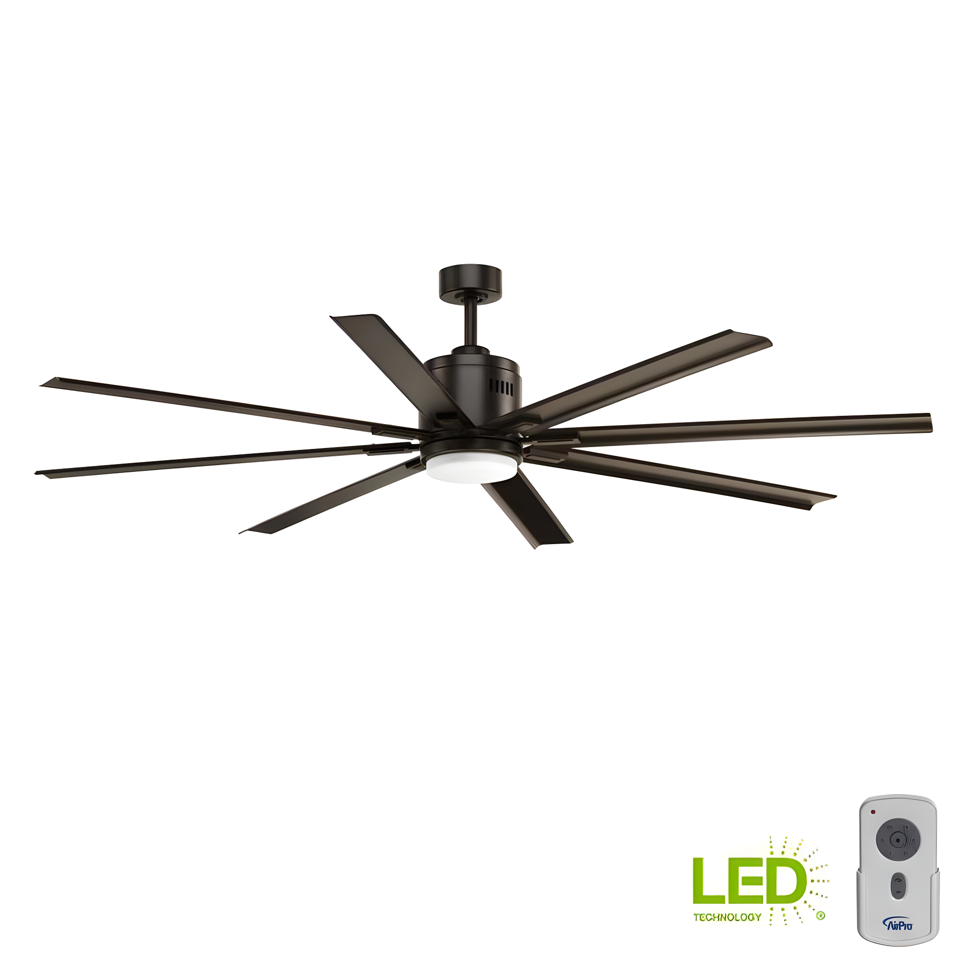 Vast Collection 72" 18W LED Eight Blade Fan