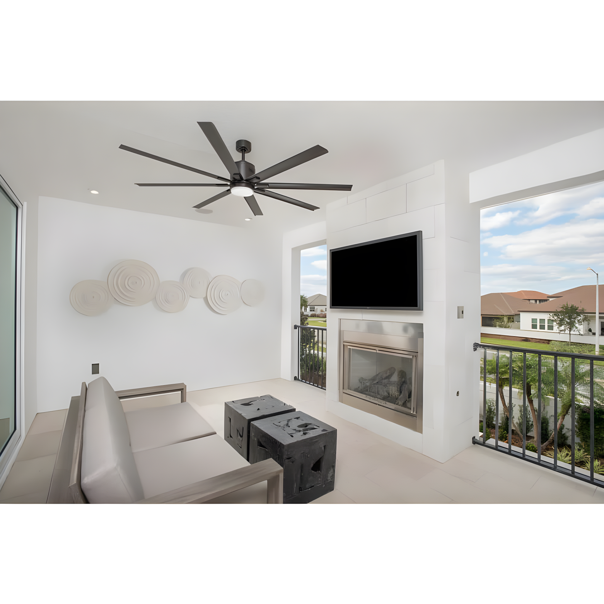 Vast Collection 72" 18W LED Eight Blade Fan