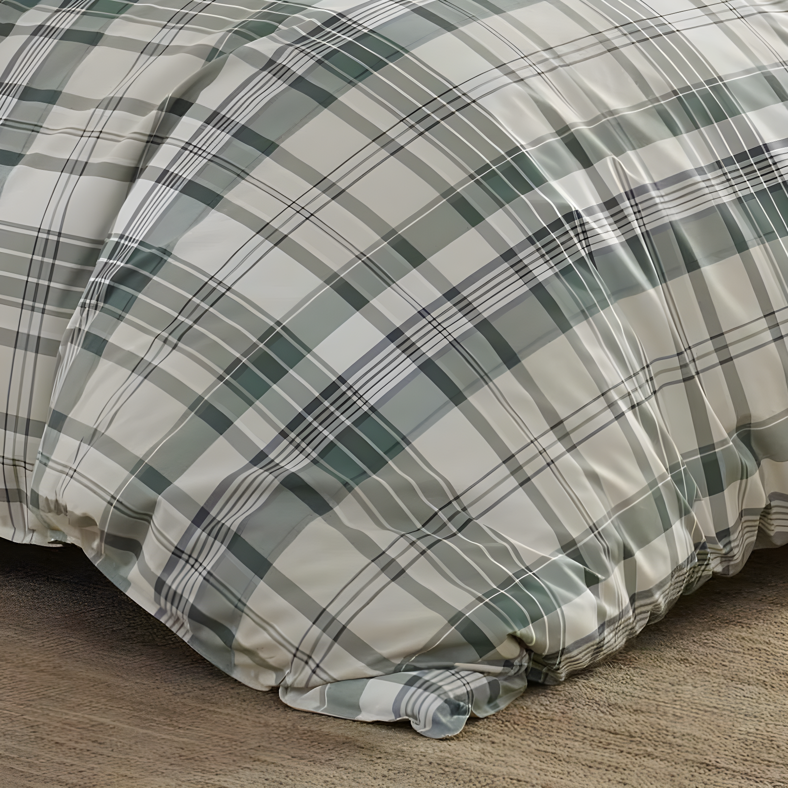 Eddie Bauer Timbers Green Cotton Reversible Bedding Set