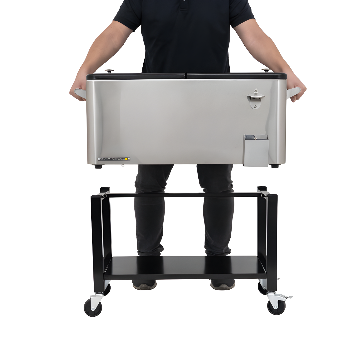 Permasteel 80-Qt Outdoor Patio Cooler with Removable Basin