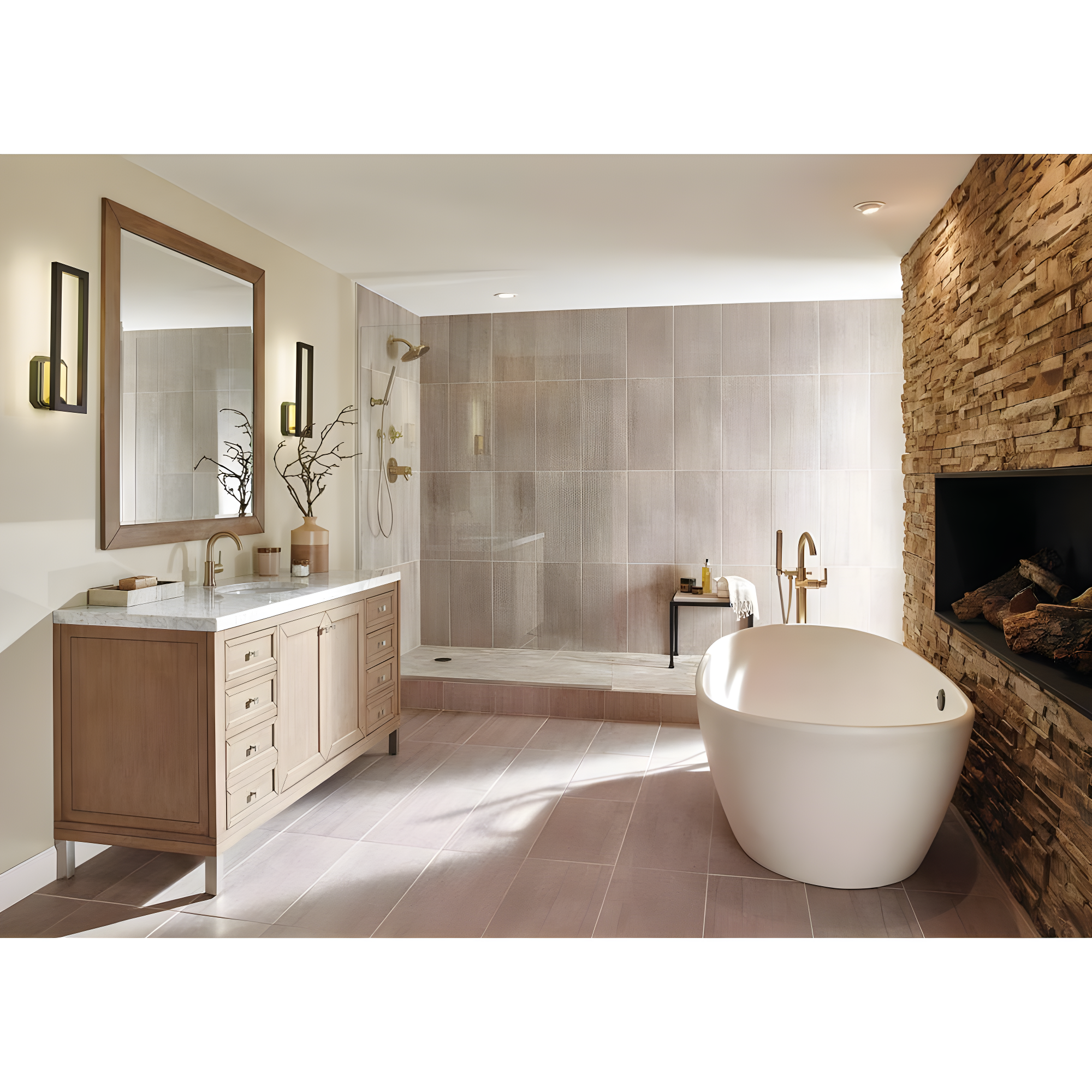 Trinsic Single Handle Floor Mounted Freestanding Tub Filler