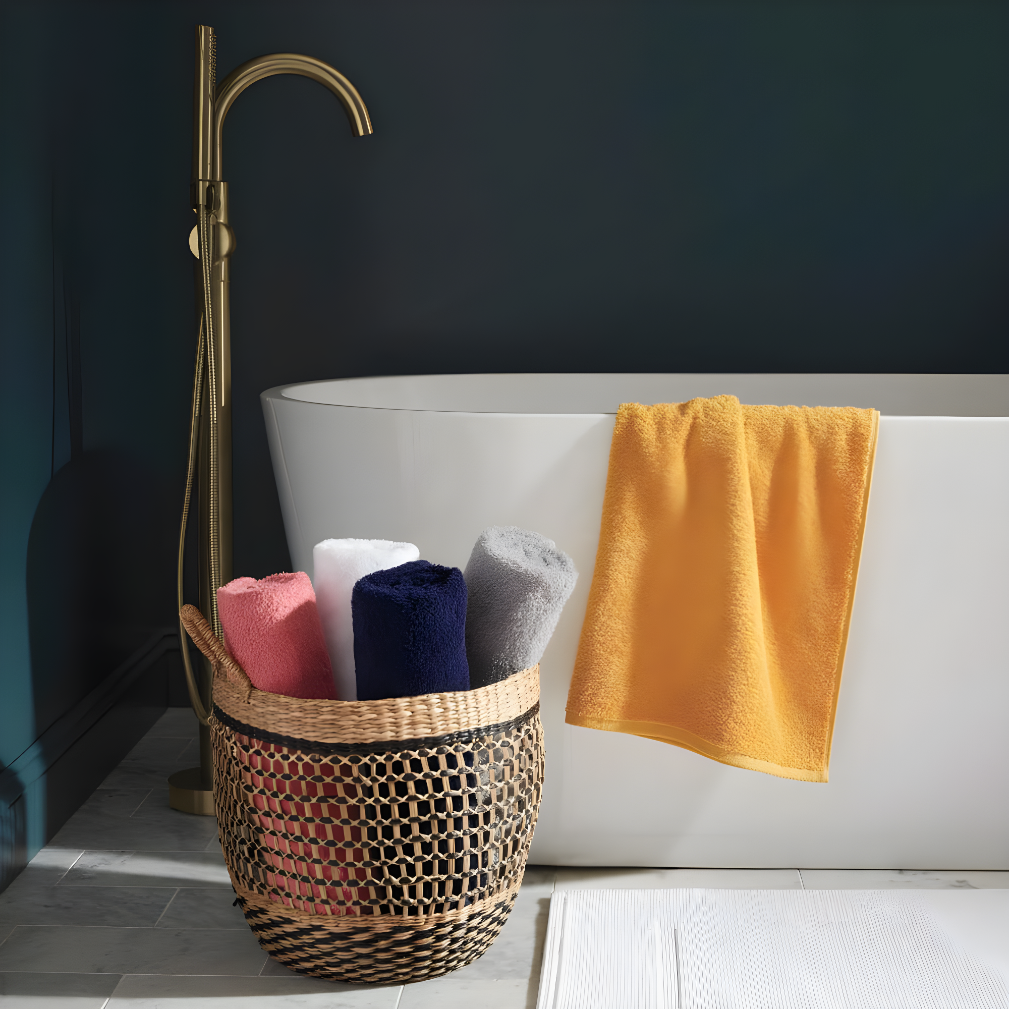 Trinsic Single Handle Floor Mounted Freestanding Tub Filler