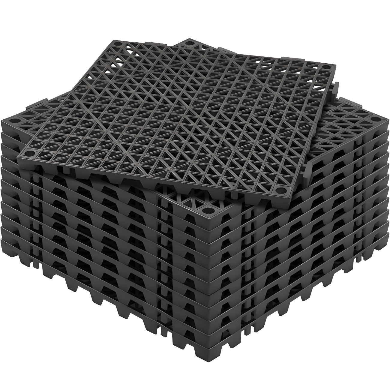 VEVOR 12" x 12" Outdoor Deck Tiles (Set of 12)