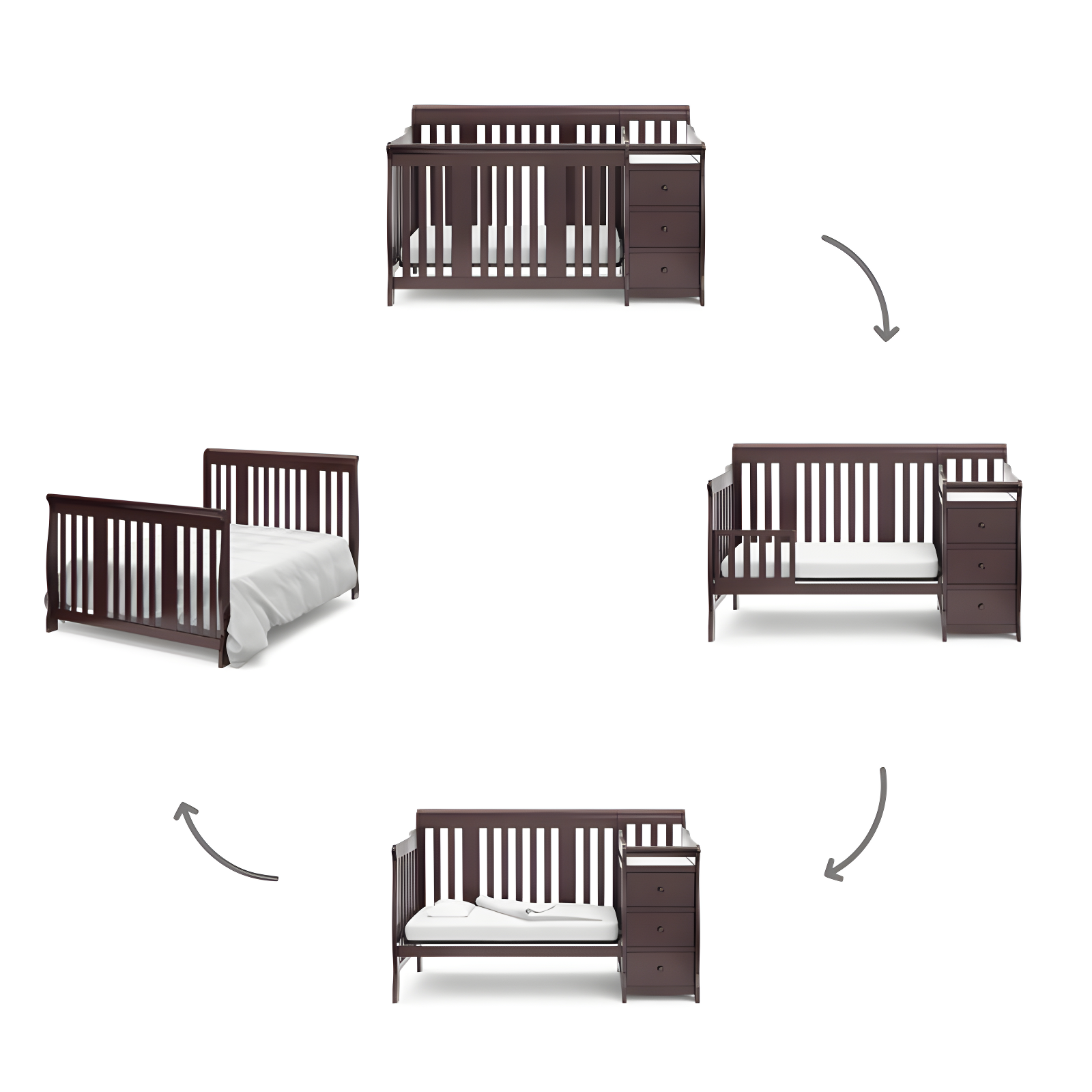 Portofino 5-in-1 Convertible Crib and Changer