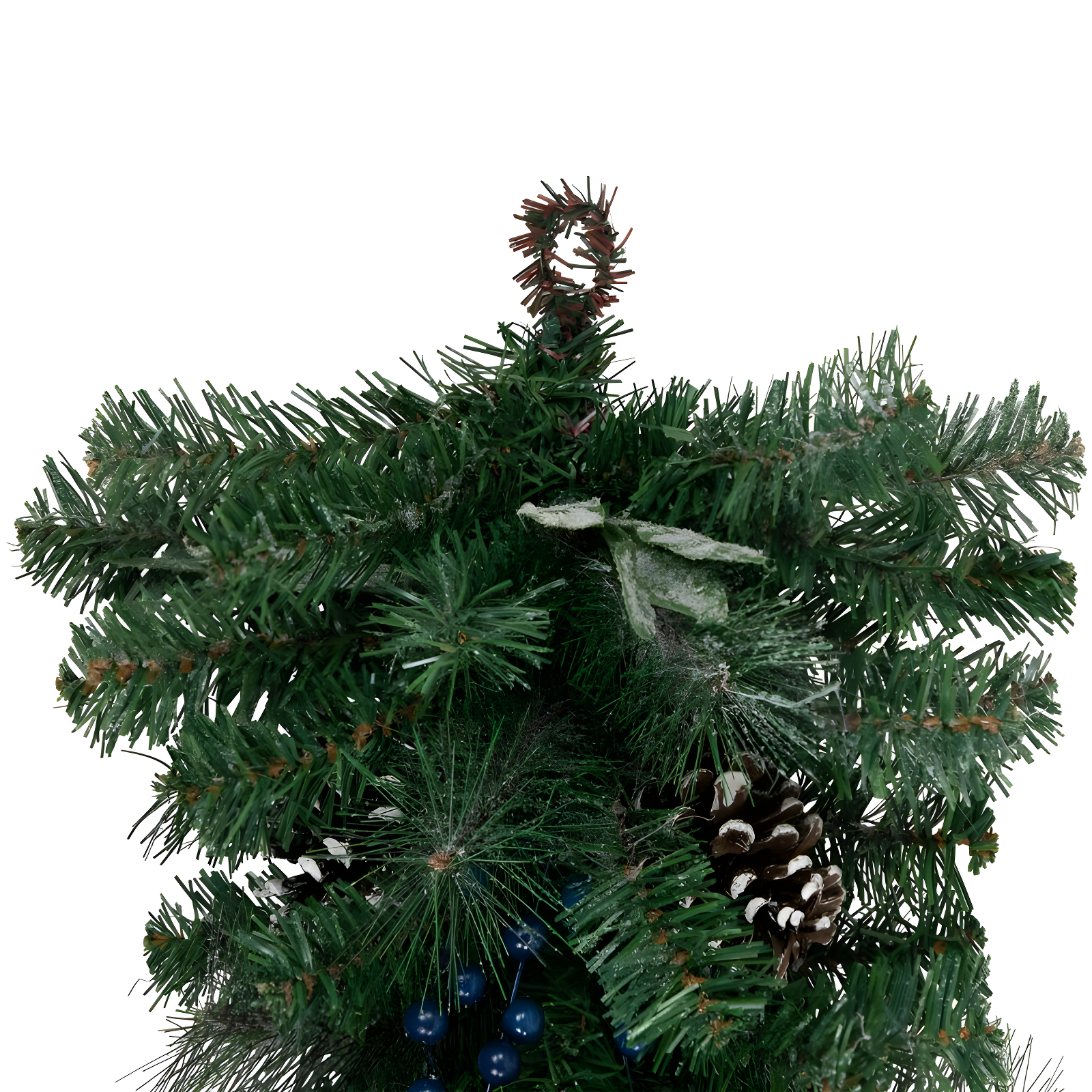 Northlight Seasonal 28" Mixed Pine and Blueberries Artificial Christmas Teardrop Swag - Unlit