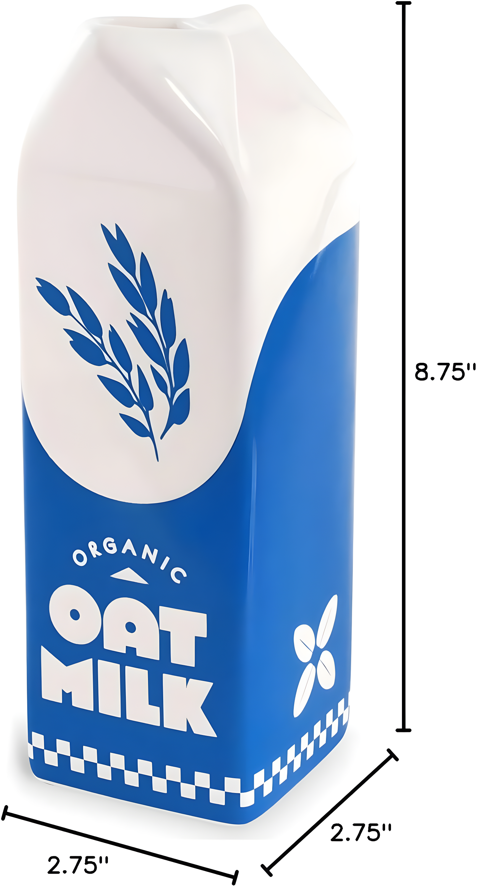 ban.do Vintage Inspired Rise and Shine Decorative Ceramic Vase, Unique Home/Kitchen/Office Accent, Oat Milk