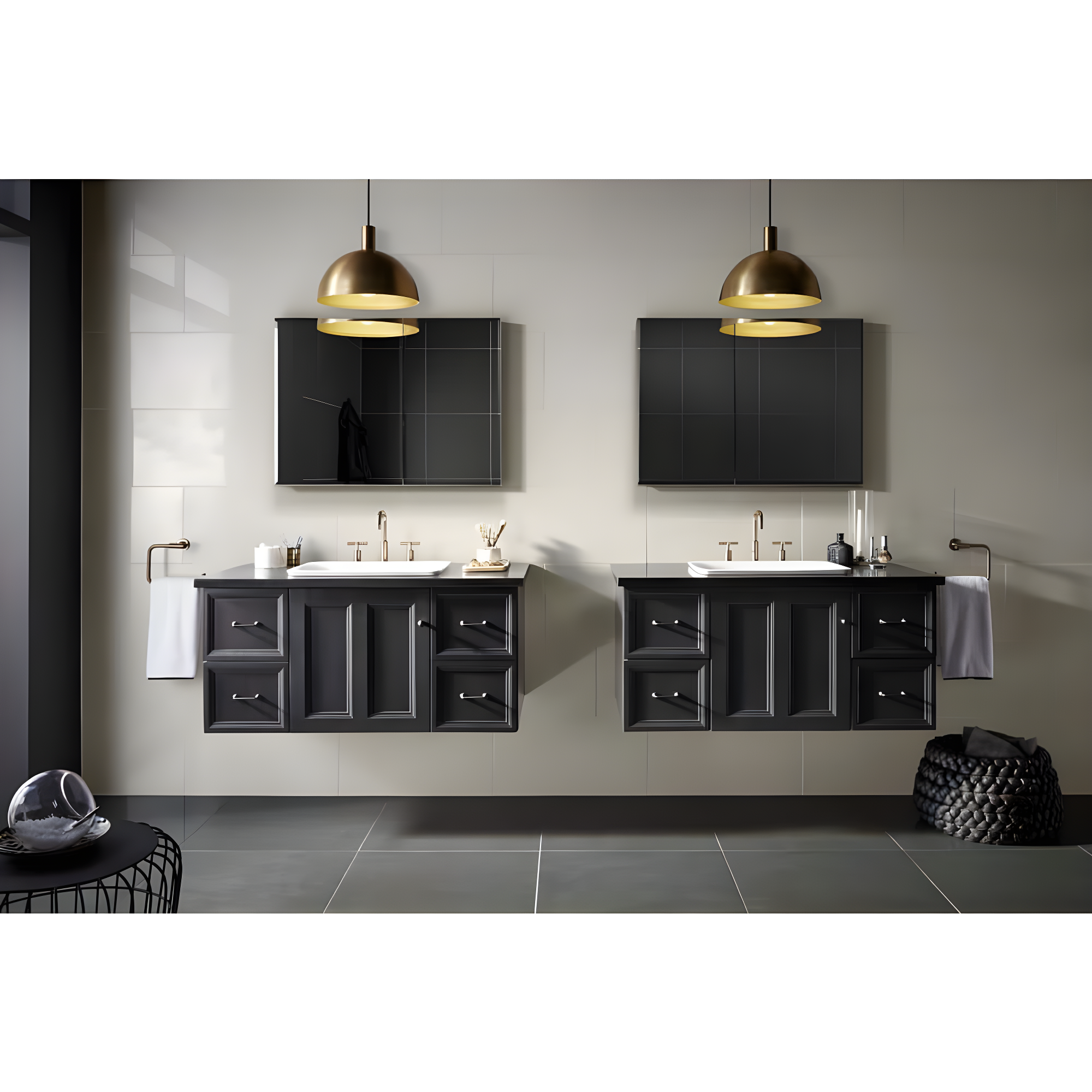 CLC Aluminum Two-Door Medicine Cabinet With Mirrored Doors, Beveled Edges