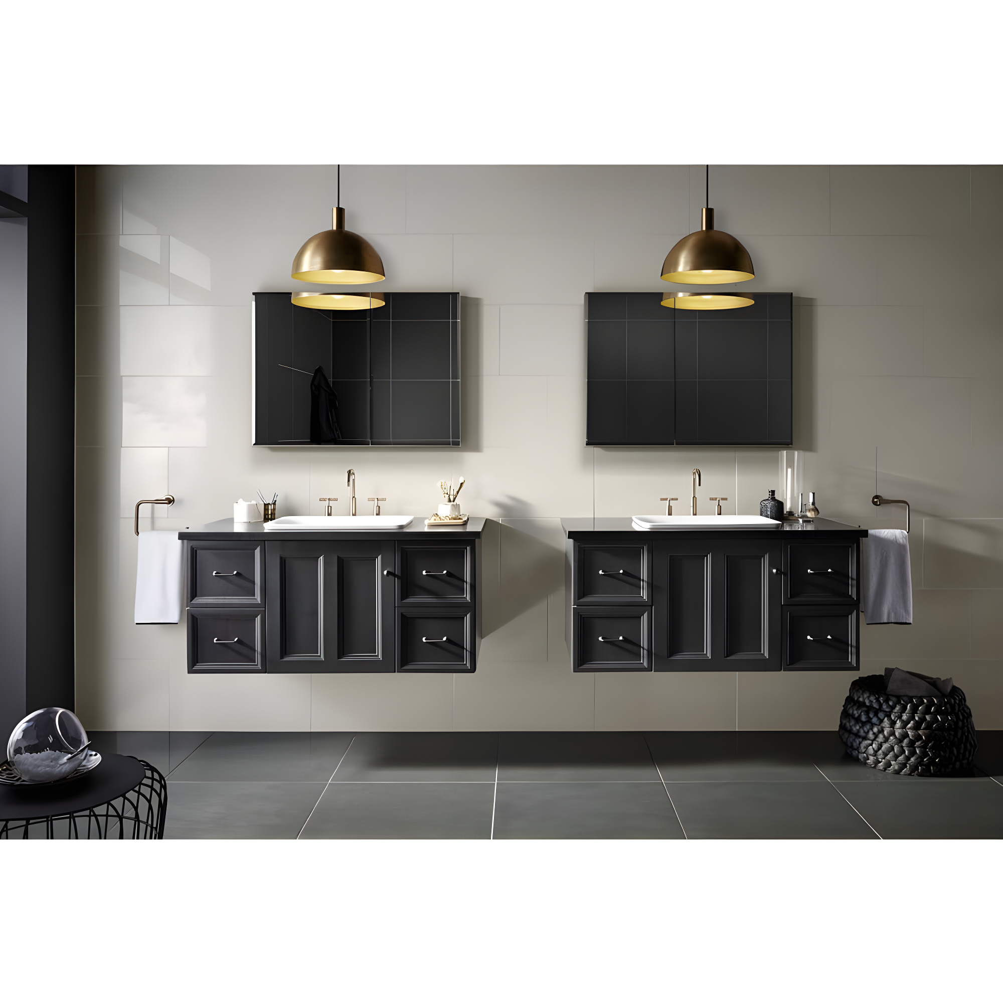 CLC Aluminum Two-Door Medicine Cabinet With Mirrored Doors, Beveled Edges
